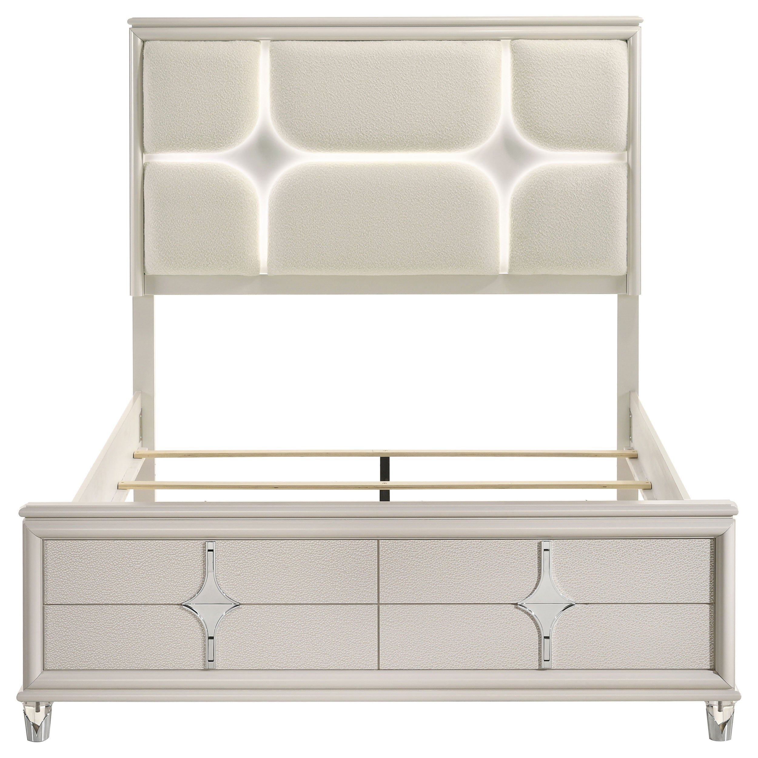 Olivia Panel Bed with LED Lighting - Luxury Home Furniture (MI)