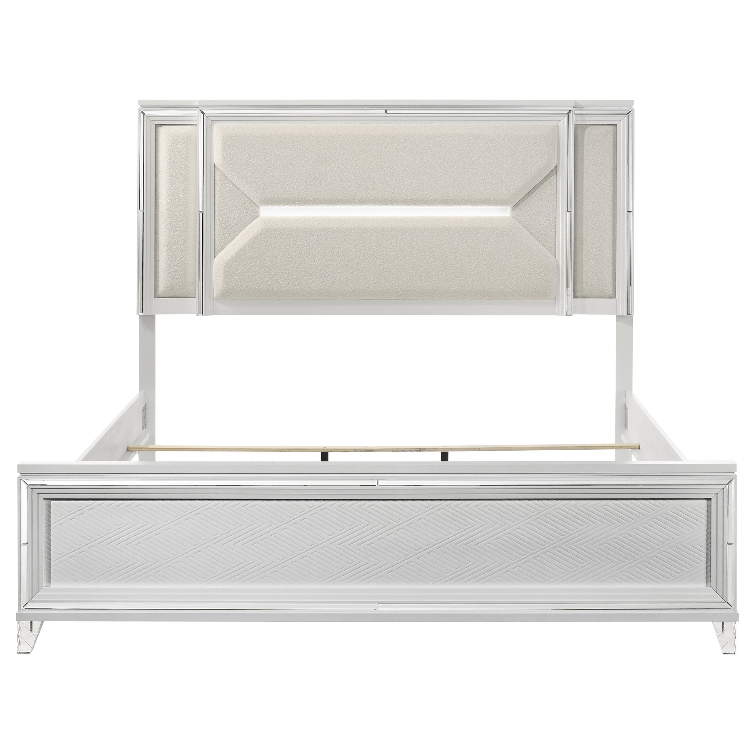 Marmore Panel Bed with LED Lighting - Luxury Home Furniture (MI)