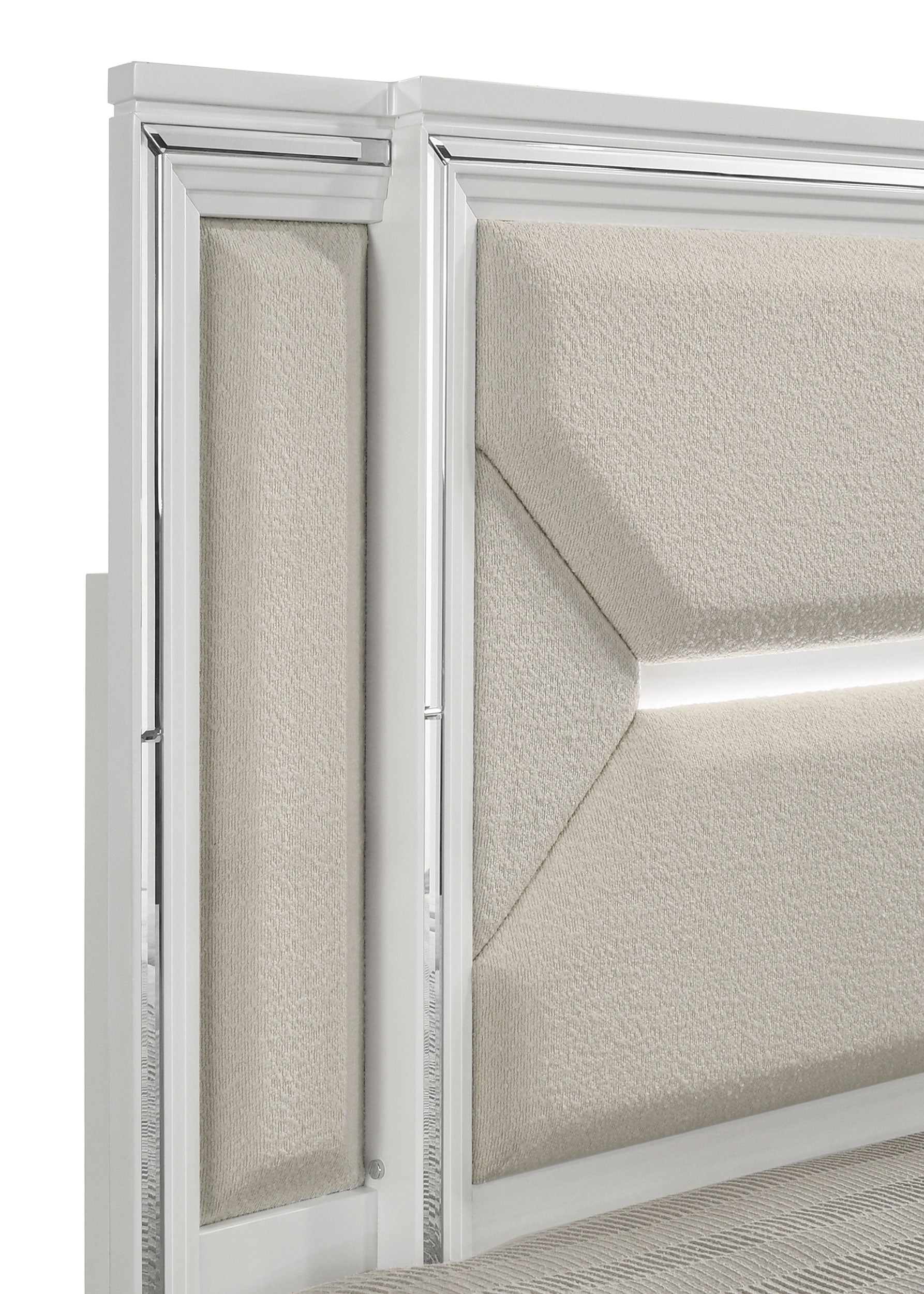 Marmore Panel Bed with LED Lighting - Luxury Home Furniture (MI)