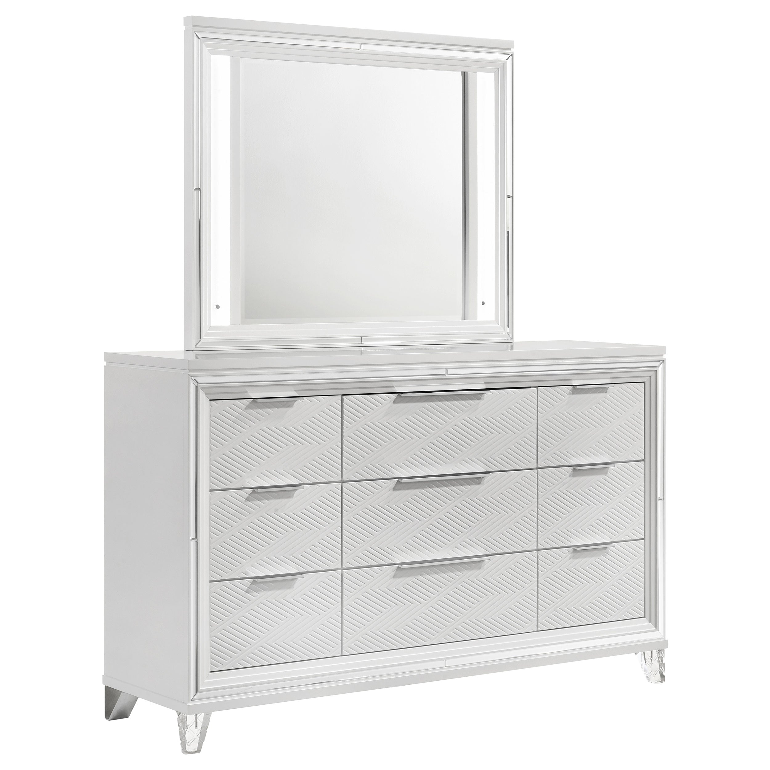 Marmore Dresser with Mirror - Luxury Home Furniture (MI)