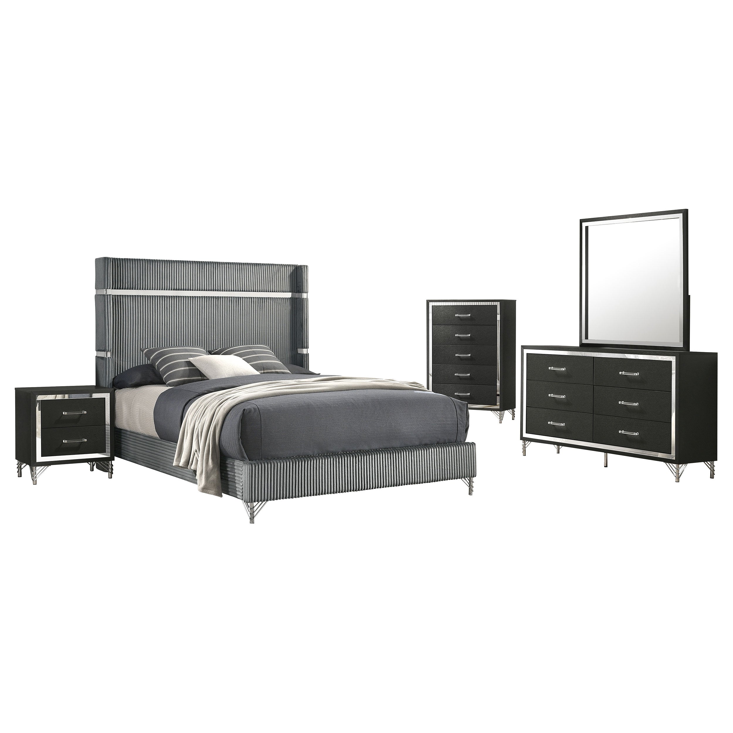 Lucia 5 Pc Bedroom Set - Luxury Home Furniture (MI)