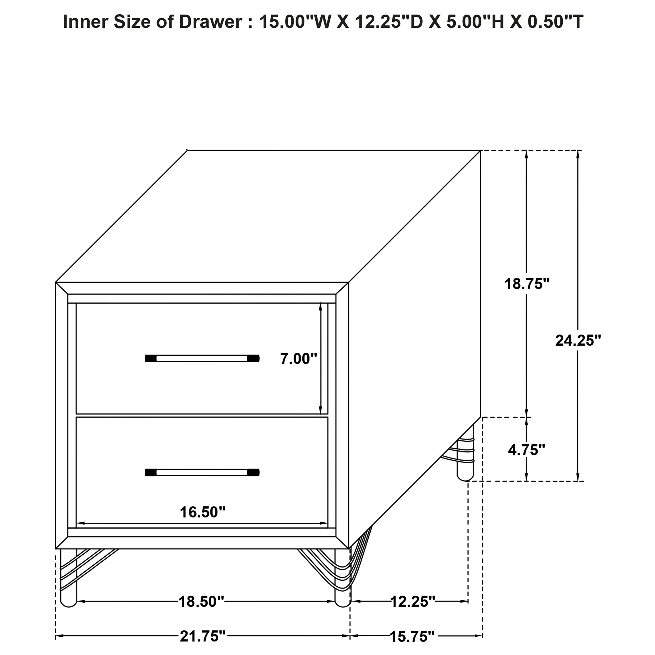Lucia Nightstand - Luxury Home Furniture (MI)