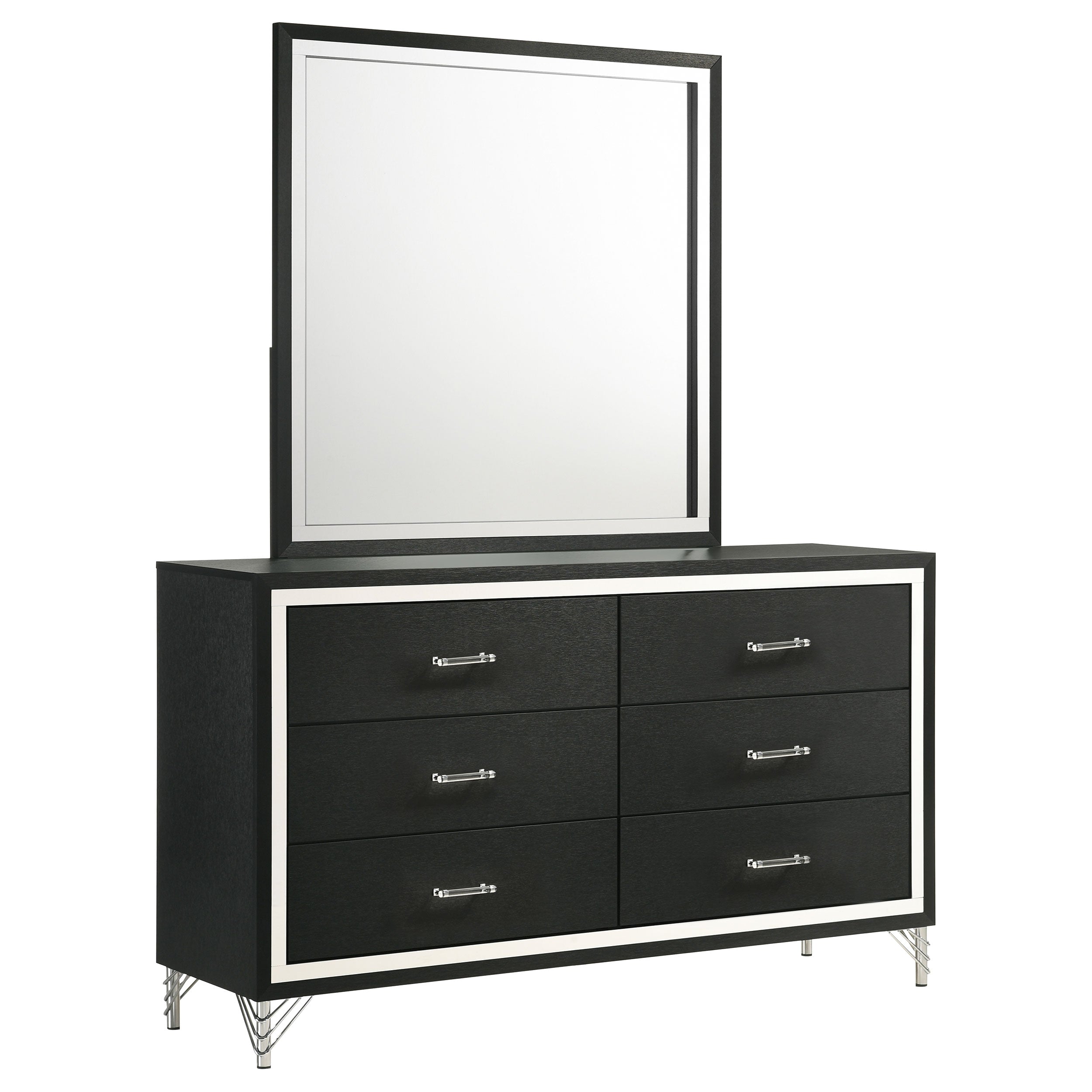 Lucia Dresser with Mirror - Luxury Home Furniture (MI)