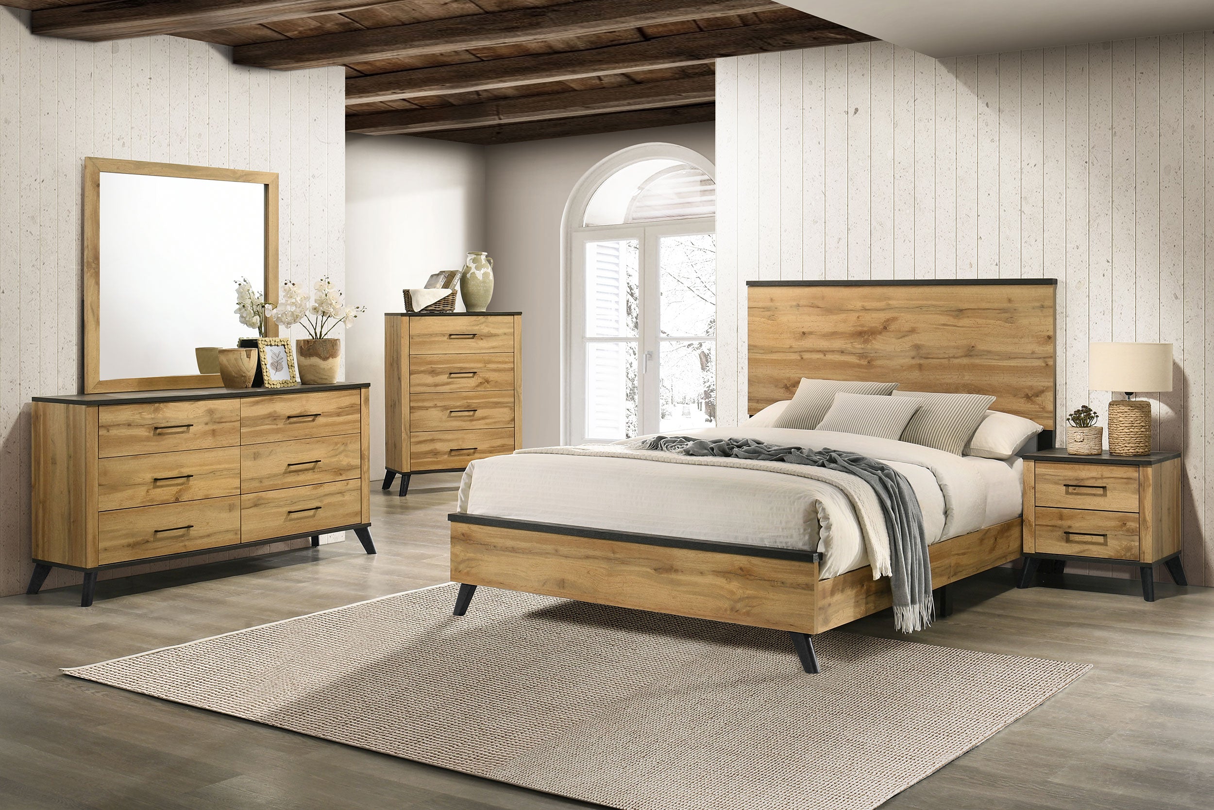 Kaywood 5 Pc Bedroom Set - Luxury Home Furniture (MI)