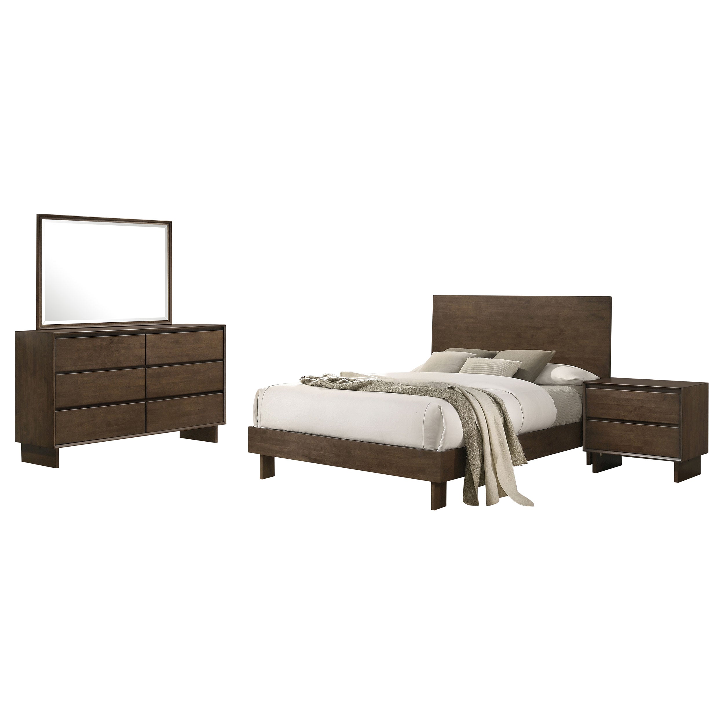 Glenwood 4 & 5 Piece Bedroom Set Eastren king & Queen - Luxury Home Furniture (MI)