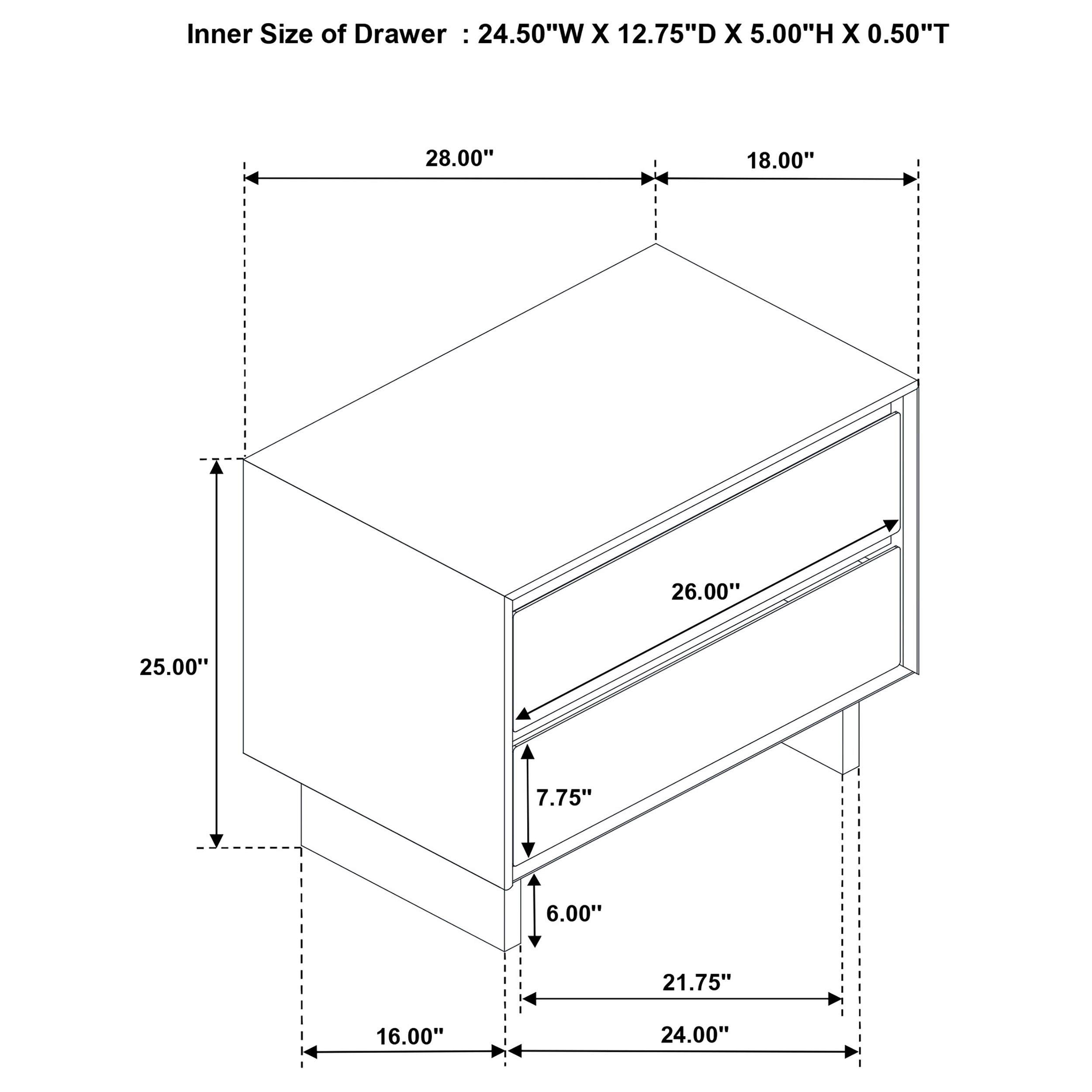 Glenwood Nightstand - Luxury Home Furniture (MI)