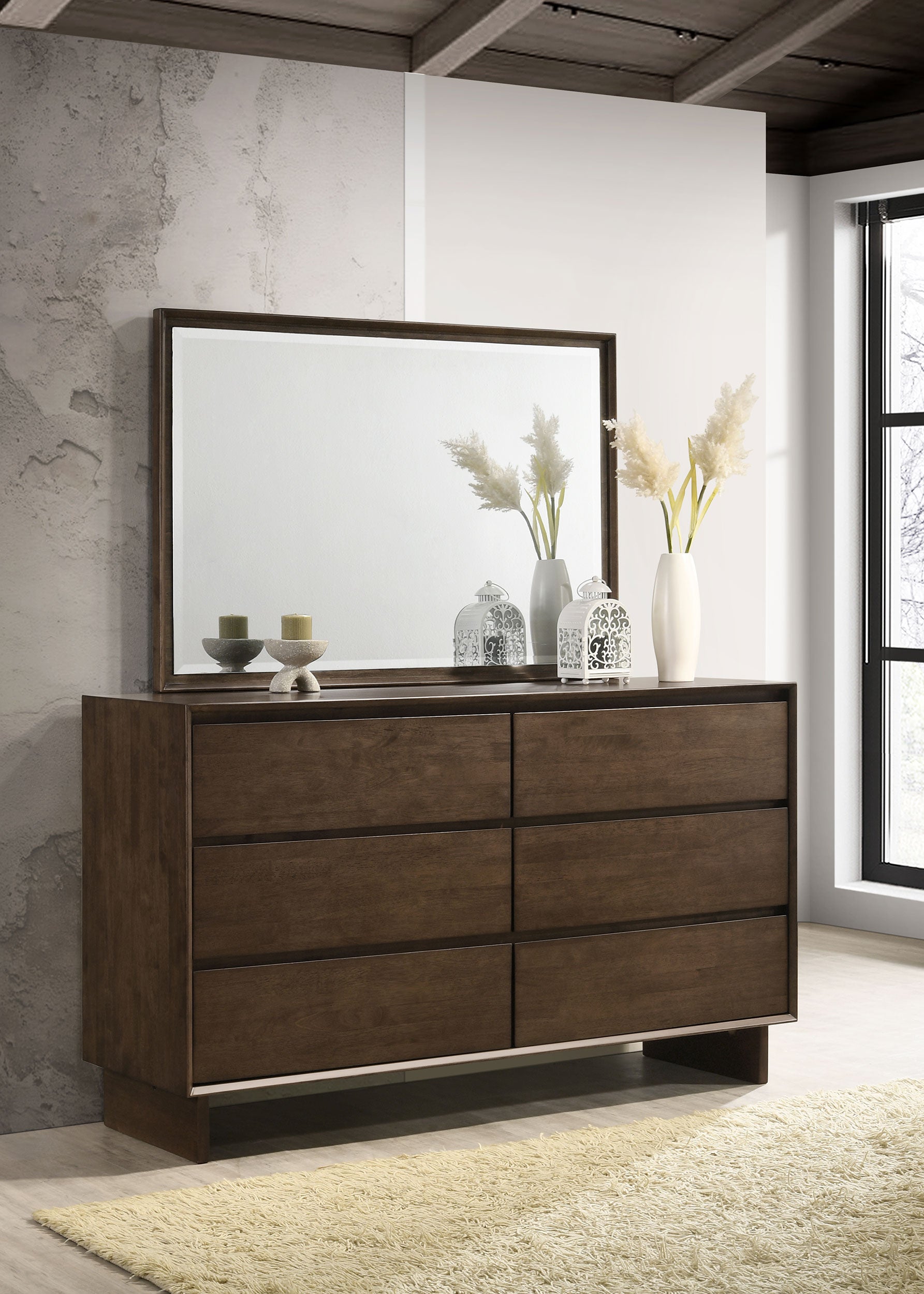 Glenwood Dresser with Mirror - Luxury Home Furniture (MI)
