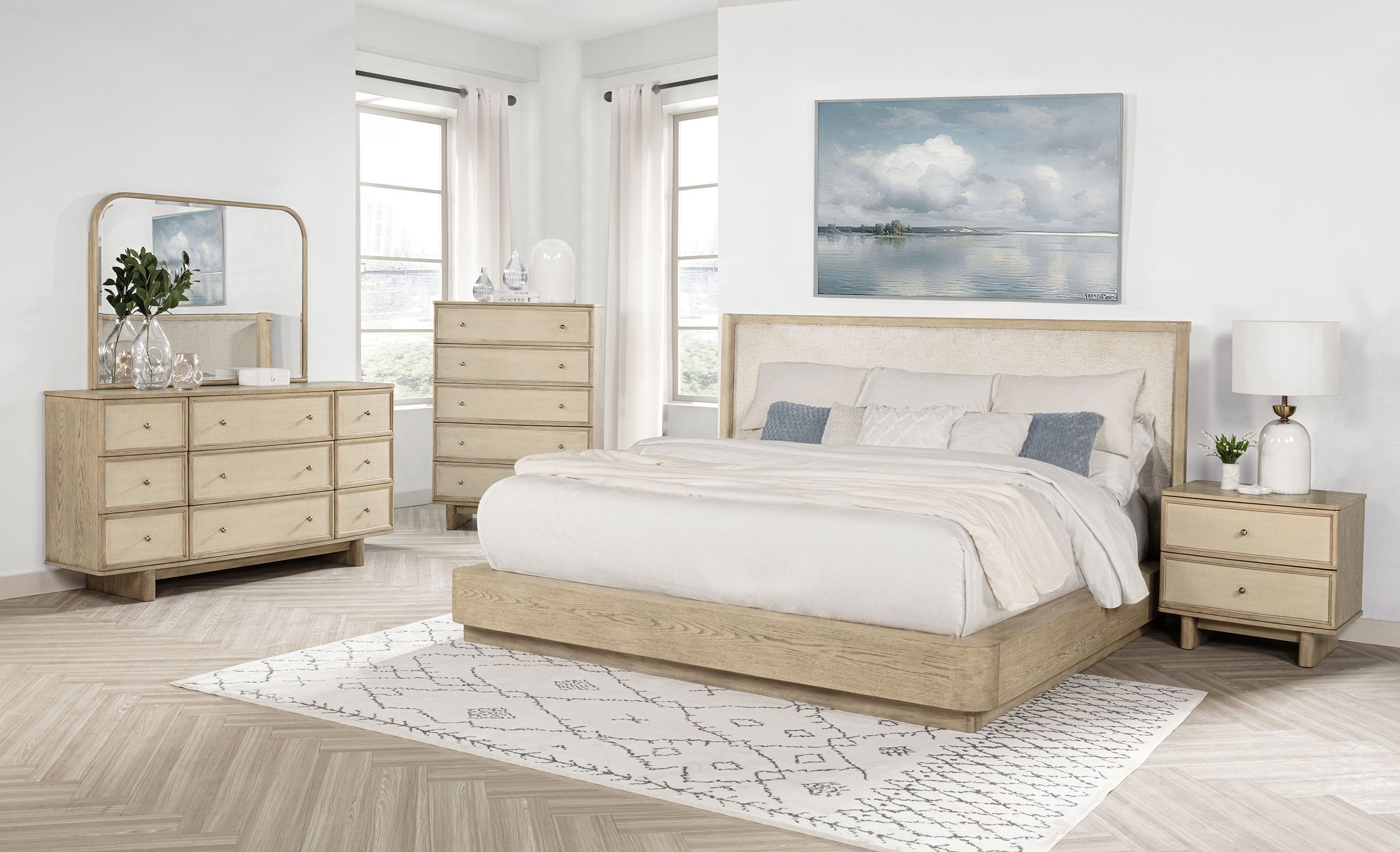 Kailani Wingback Platform Bed - Luxury Home Furniture (MI)