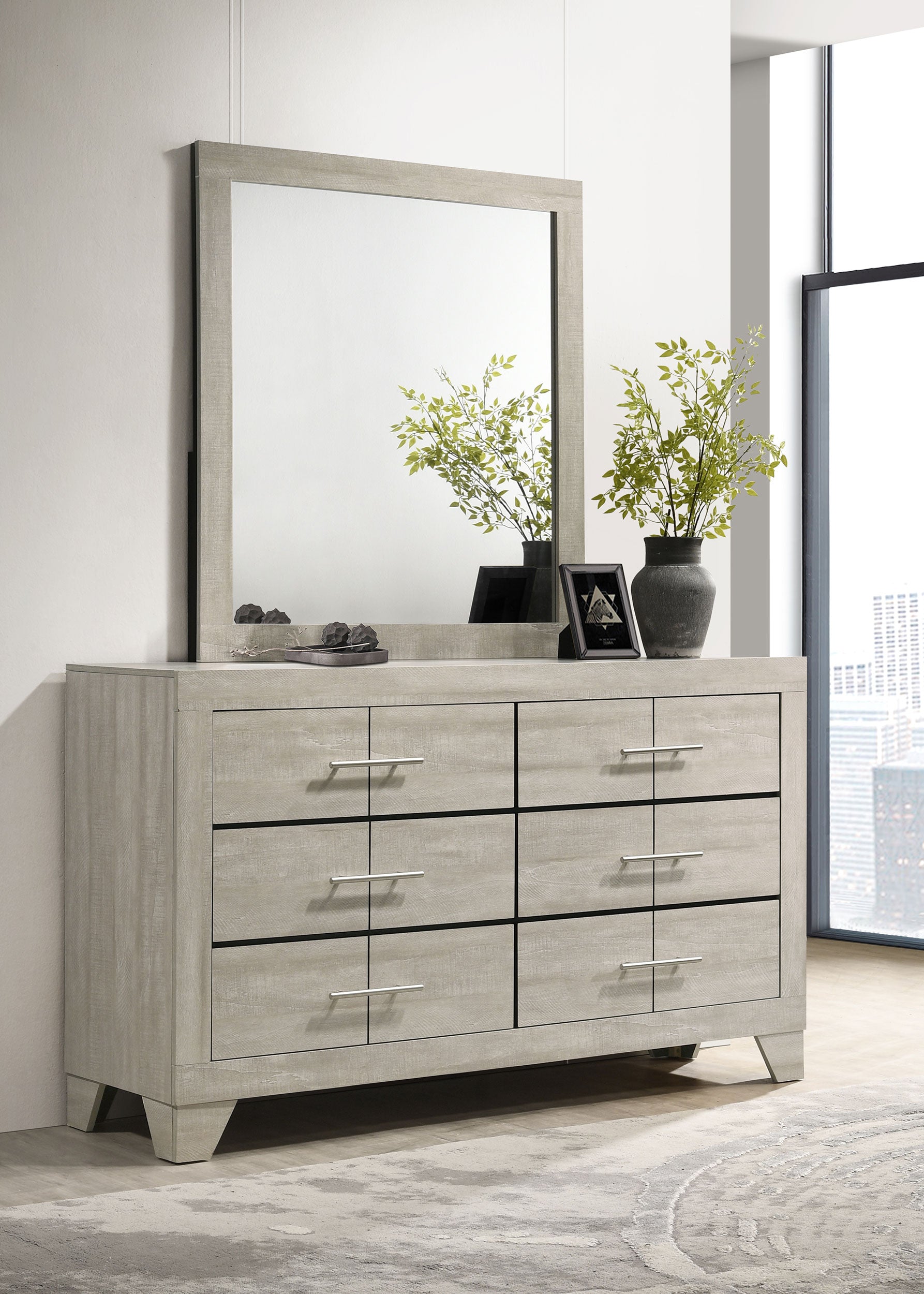 Trenton Dresser with Mirror - Luxury Home Furniture (MI)