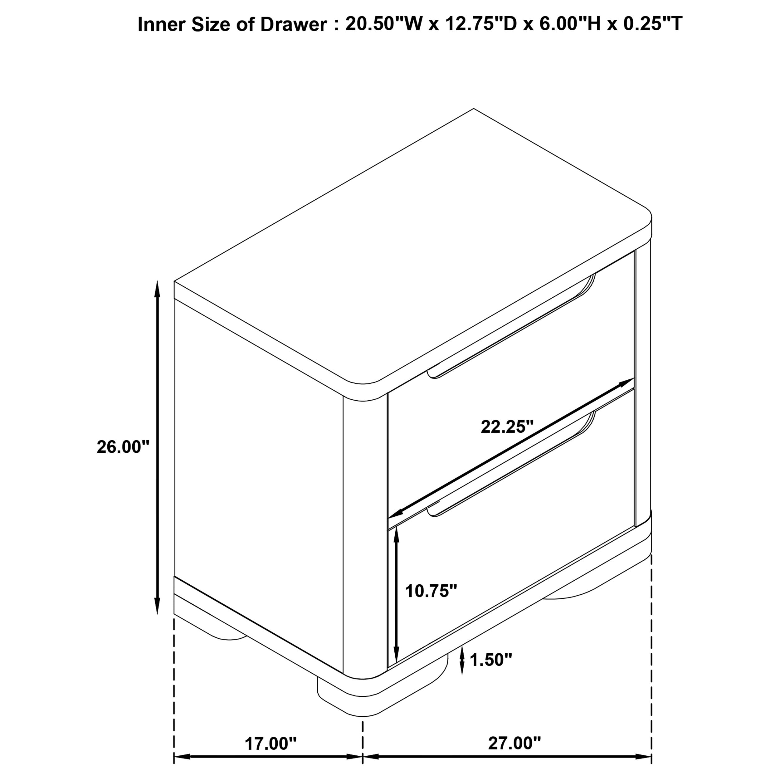 Ladera Nightstand - Luxury Home Furniture (MI)