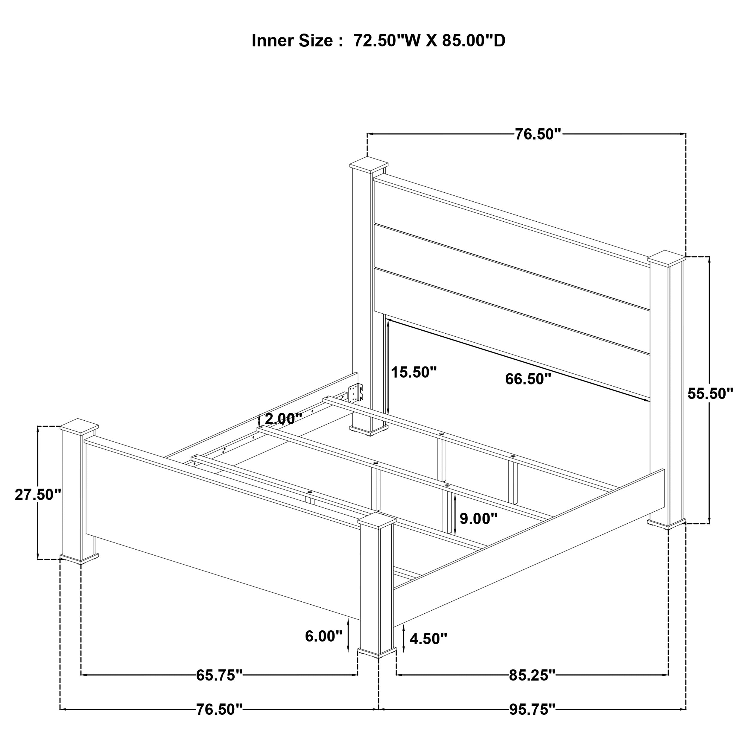 Oakglen Panel Bed - Luxury Home Furniture (MI)