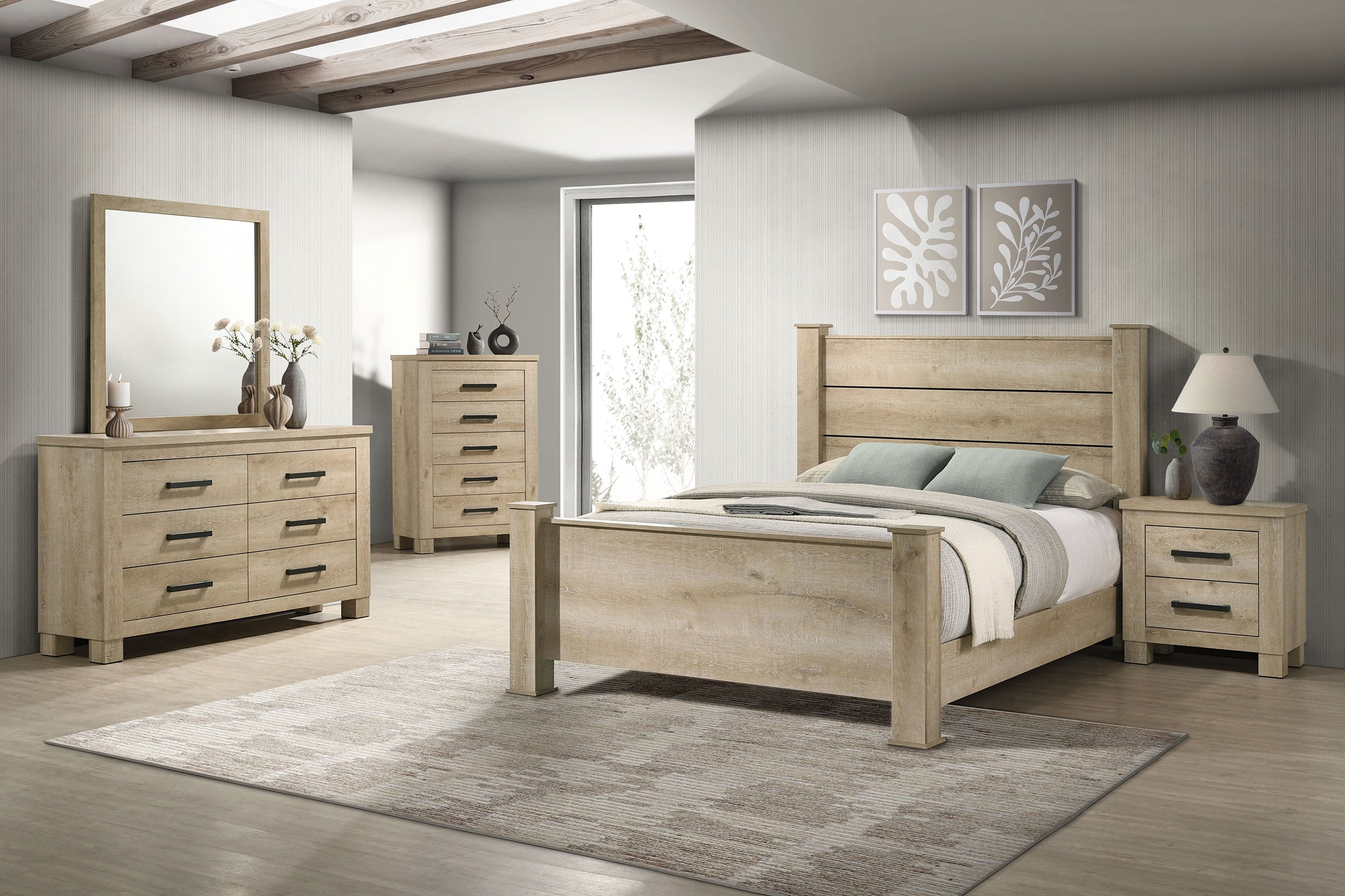 Oakglen Dresser with Mirror - Luxury Home Furniture (MI)
