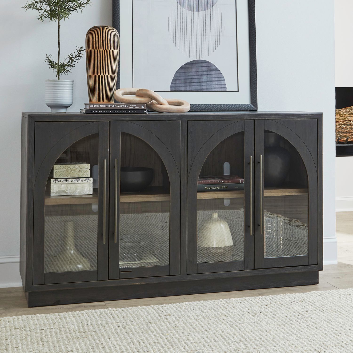 Archway 4 Door Accent Cabinet image