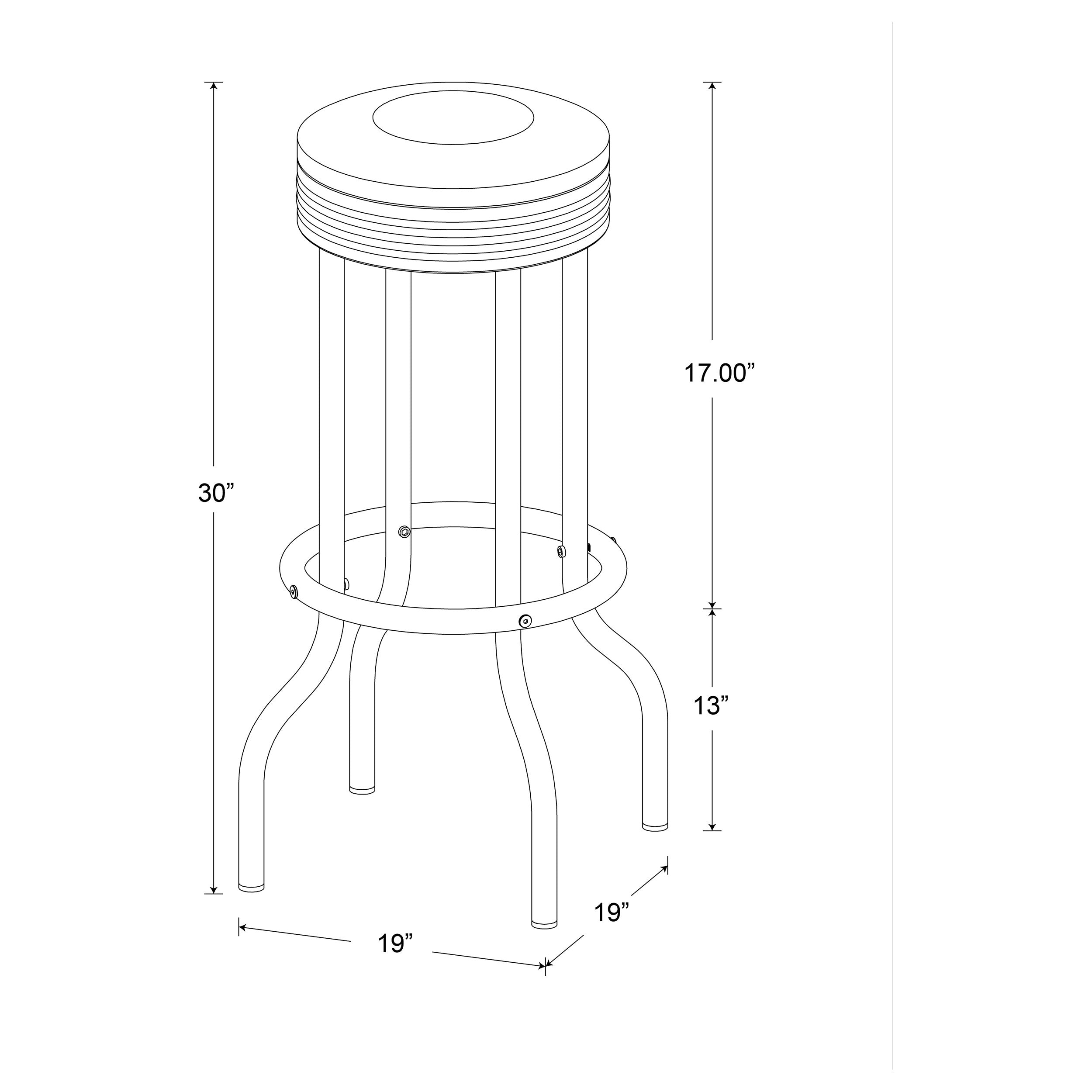 Retro Swivel Bar Stool - Luxury Home Furniture (MI)