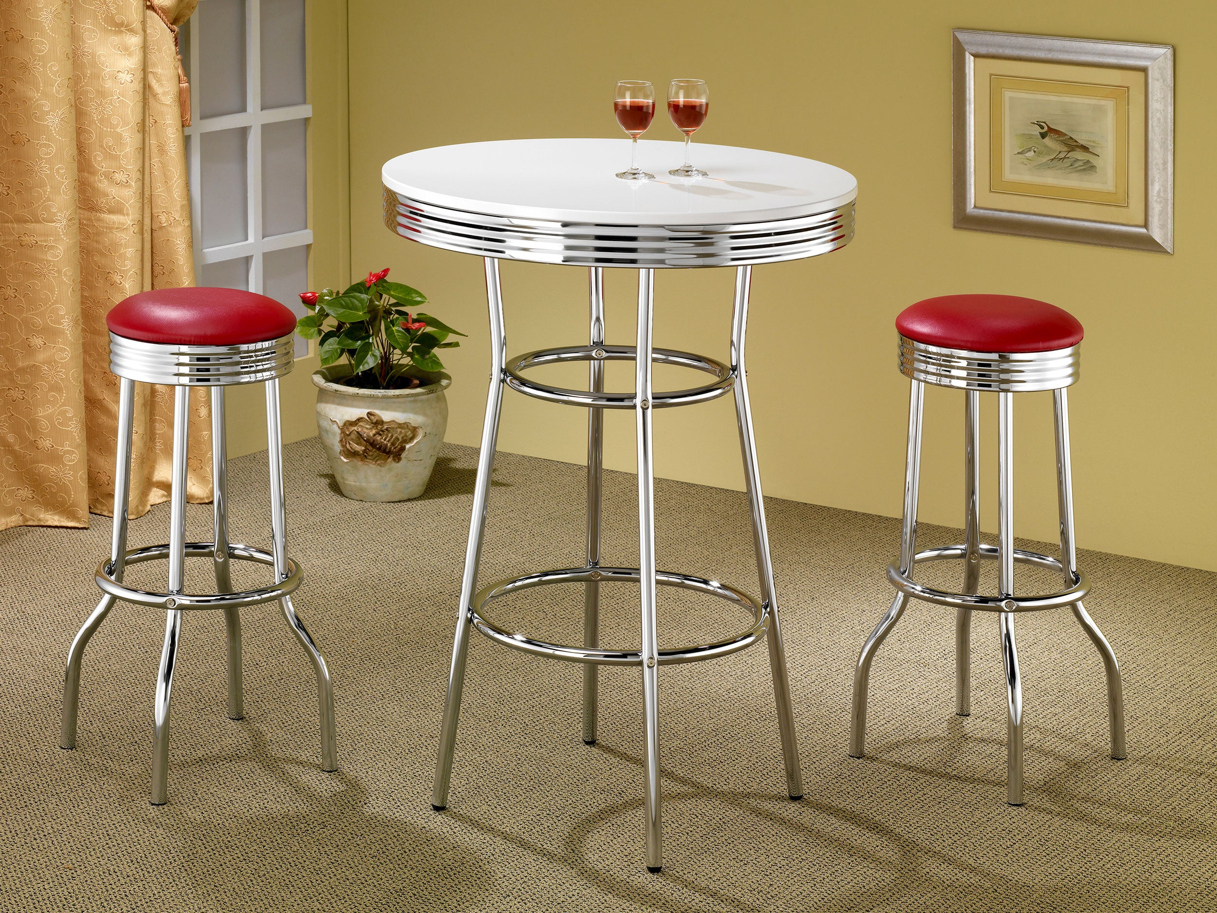Retro Swivel Bar Stool - Luxury Home Furniture (MI)