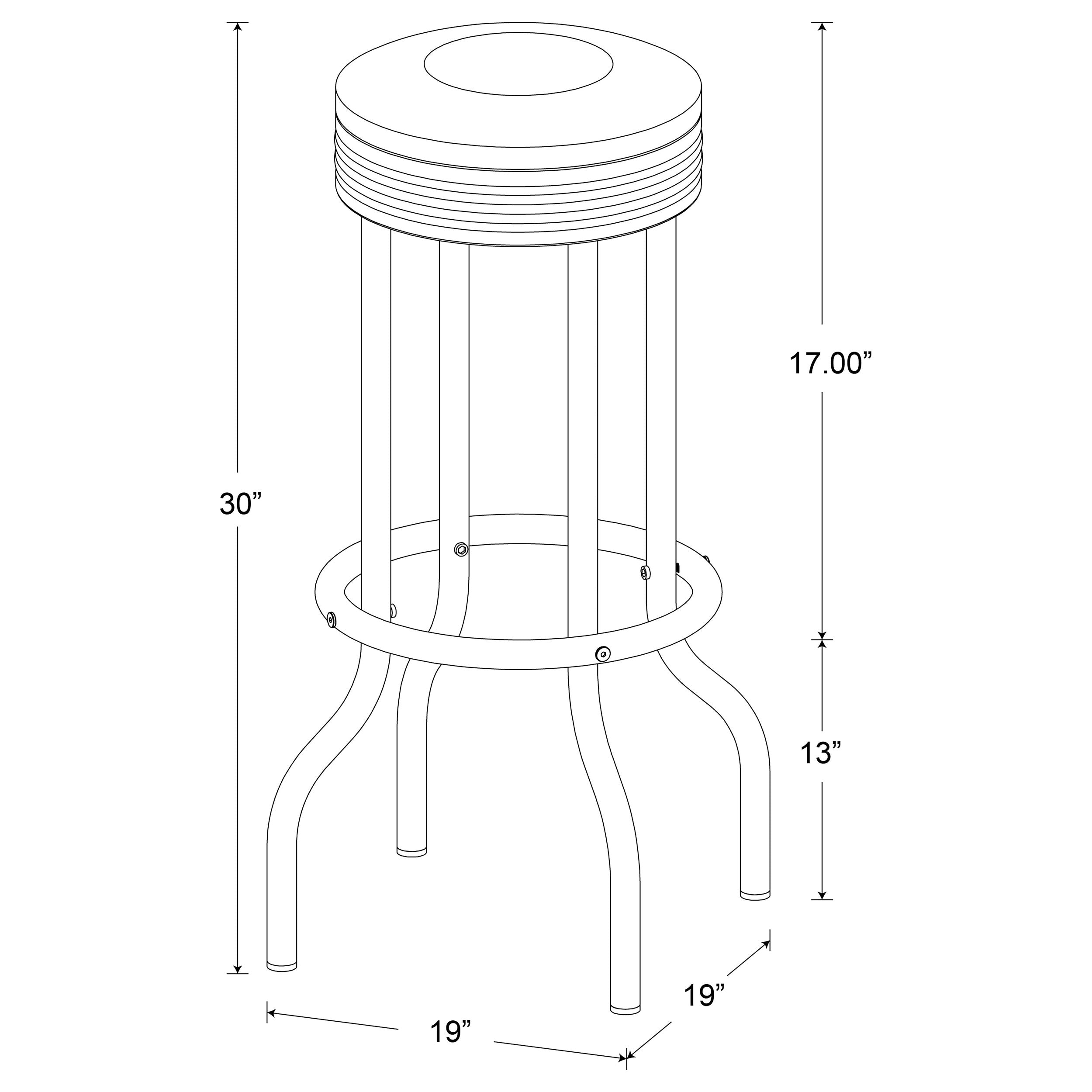 Retro Swivel Bar Stool - Luxury Home Furniture (MI)