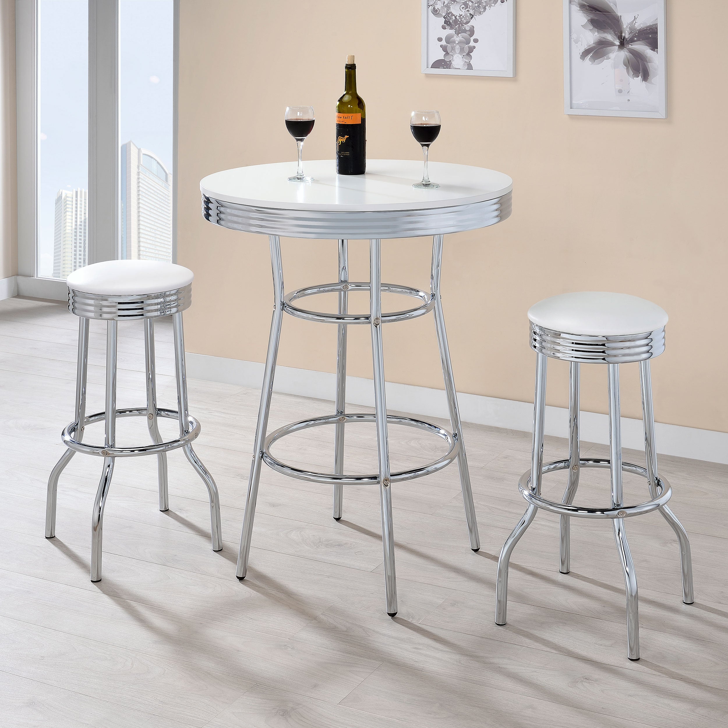 Retro Swivel Bar Stool - Luxury Home Furniture (MI)