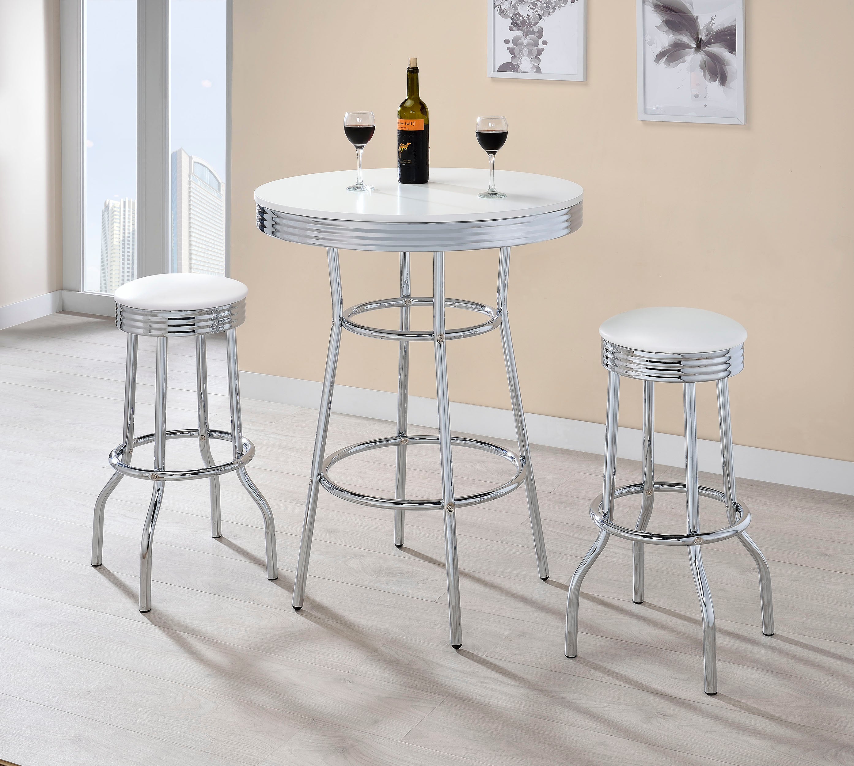 Retro 3 Pc Bar Set - Luxury Home Furniture (MI)