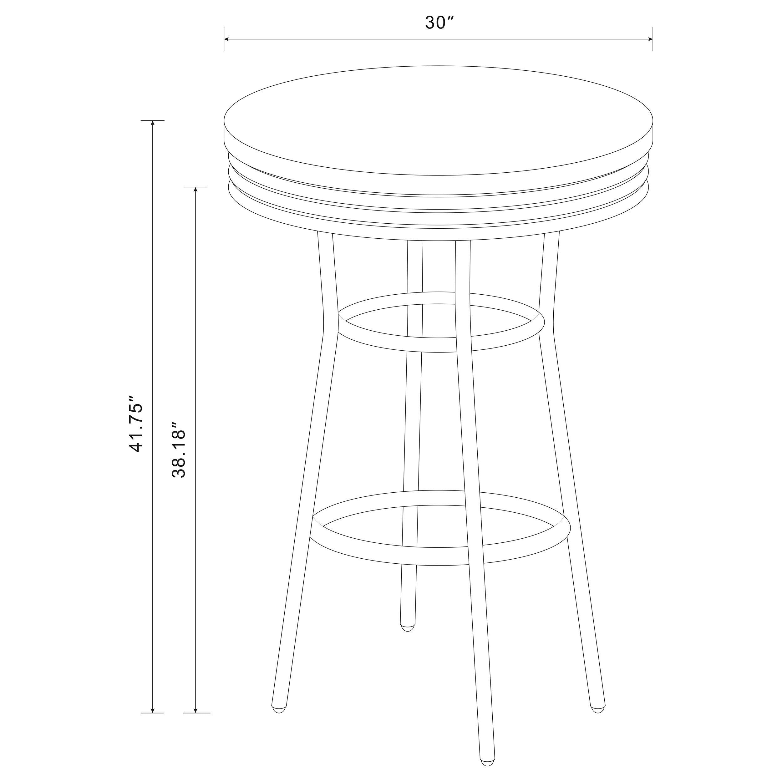 Retro 3 Pc Bar Set - Luxury Home Furniture (MI)