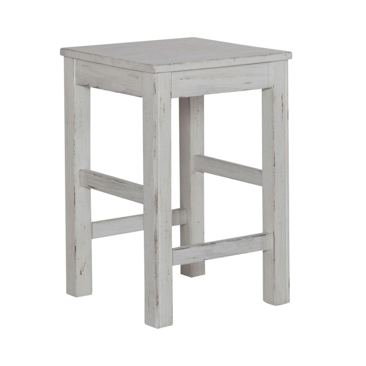 Liberty Furniture River Place Console Stool in Riverstone White & Tobacco image