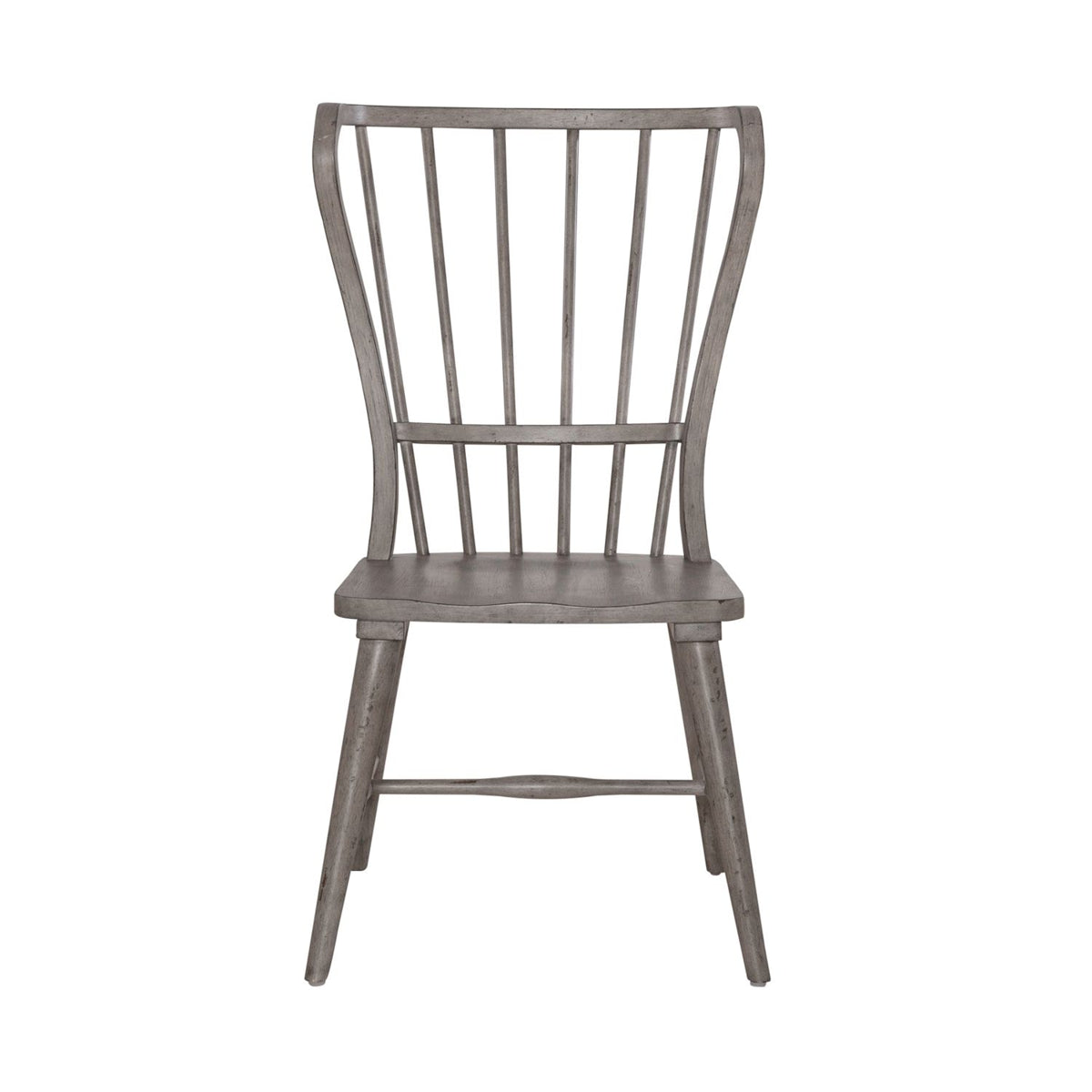 Liberty Furniture River Place Windsor Back Side Chair (Set of 2) in Riverstone Gray & Tobacco - Luxury Home Furniture (MI)
