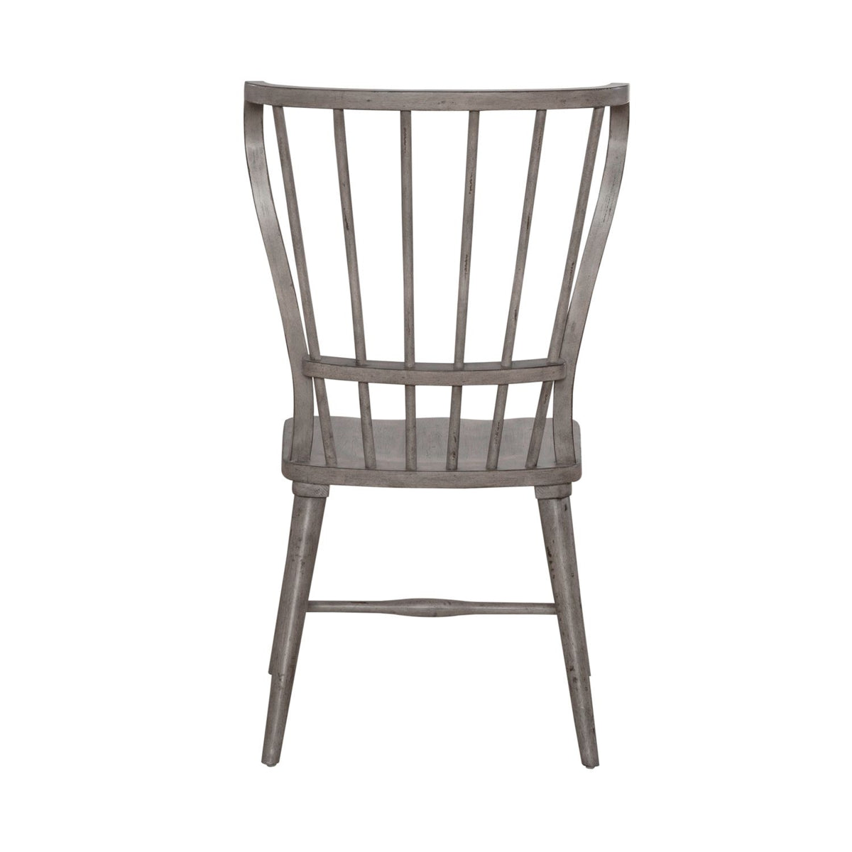 Liberty Furniture River Place Windsor Back Side Chair (Set of 2) in Riverstone Gray & Tobacco - Luxury Home Furniture (MI)