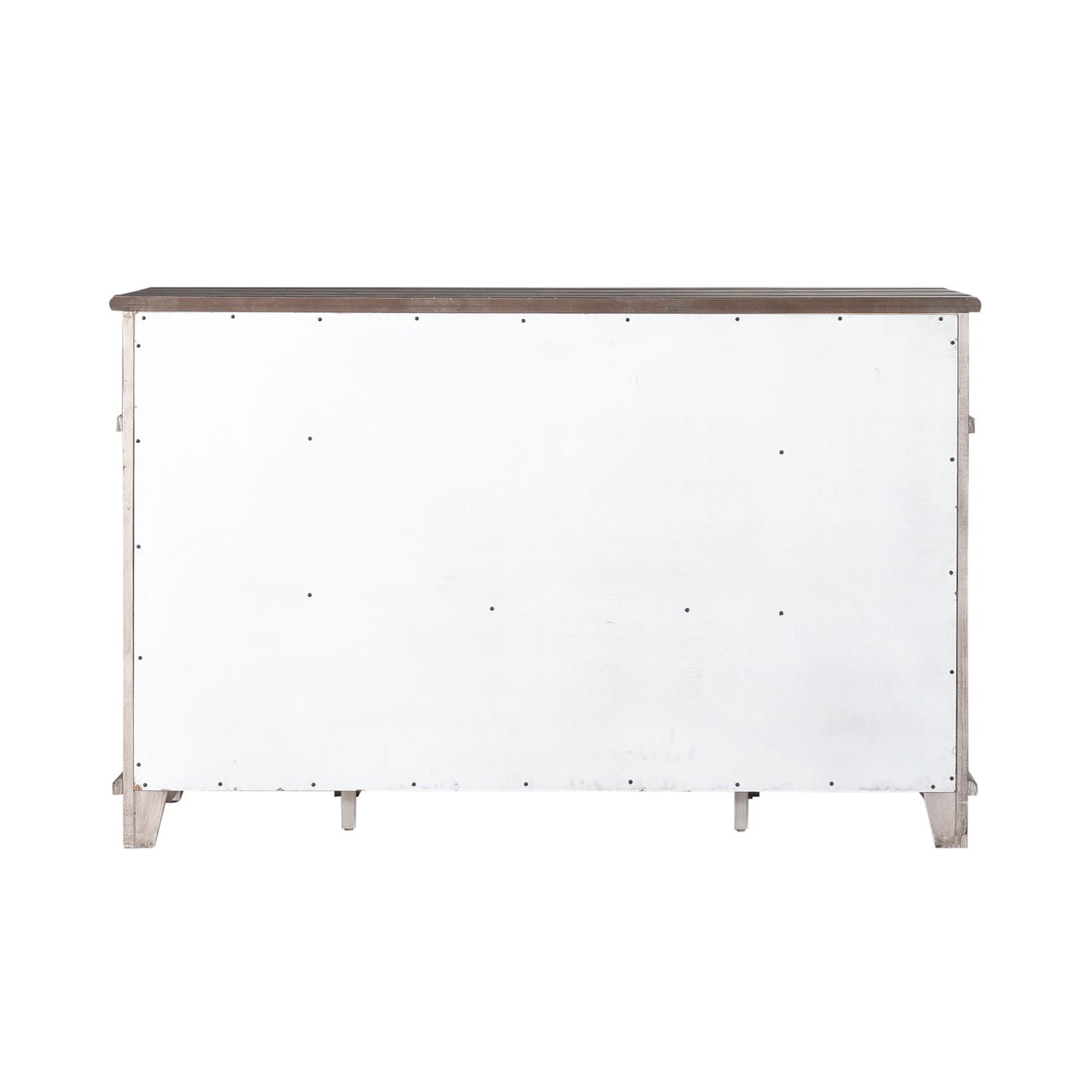 River Place Breakfront Server in Riverstone Gray & Tobacco