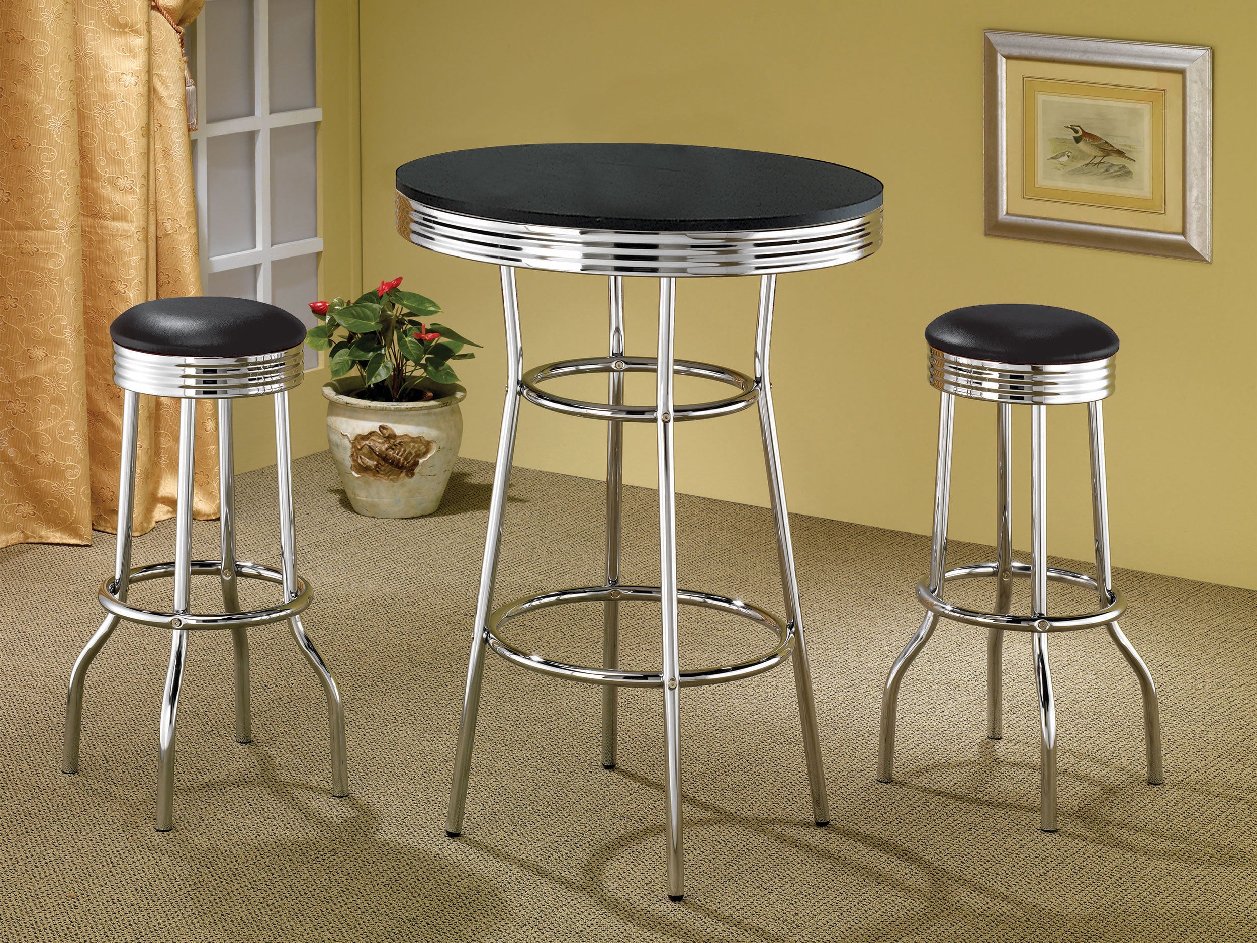 Retro Swivel Bar Stool - Luxury Home Furniture (MI)