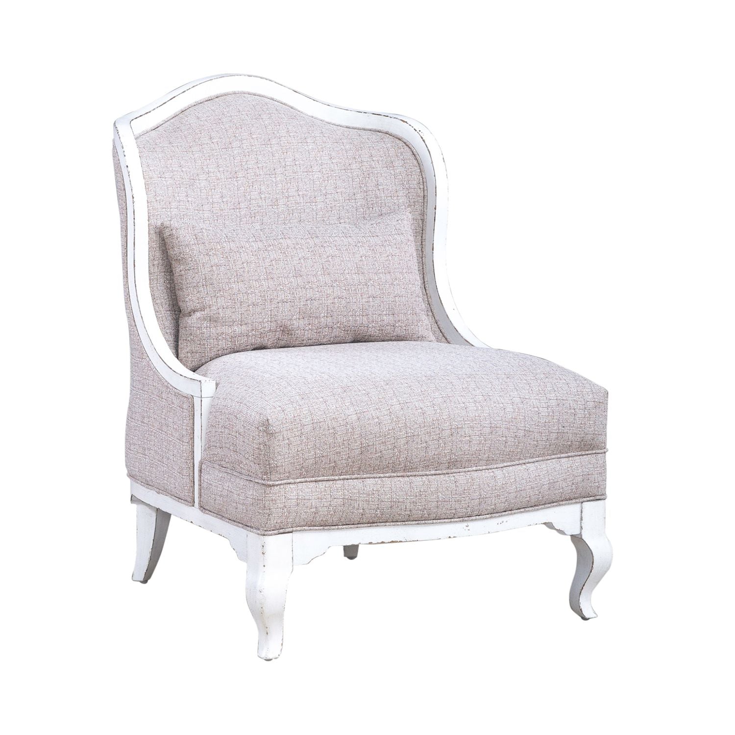 Magnolia Manor Upholstered Accent Chair in Antique White - Luxury Home Furniture (MI)