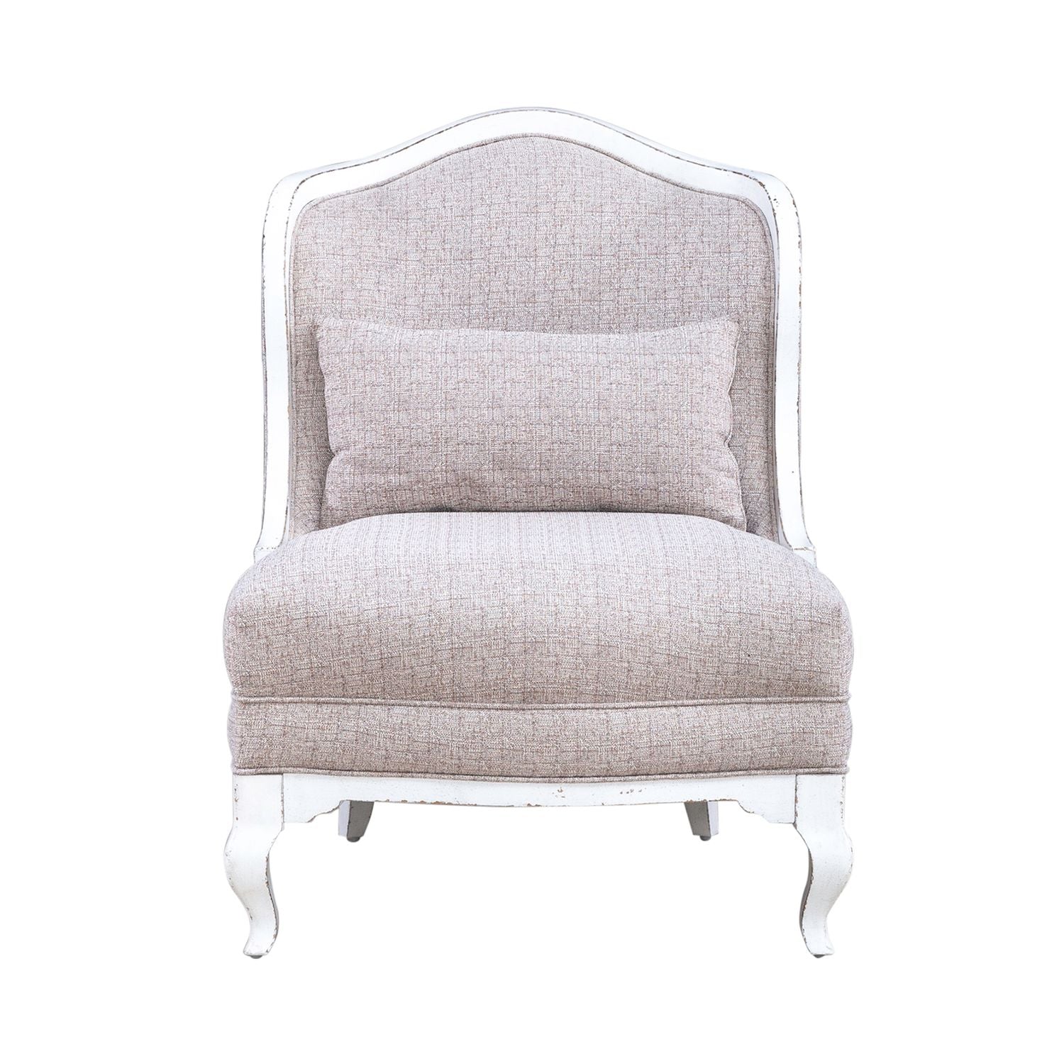 Magnolia Manor Upholstered Accent Chair in Antique White - Luxury Home Furniture (MI)