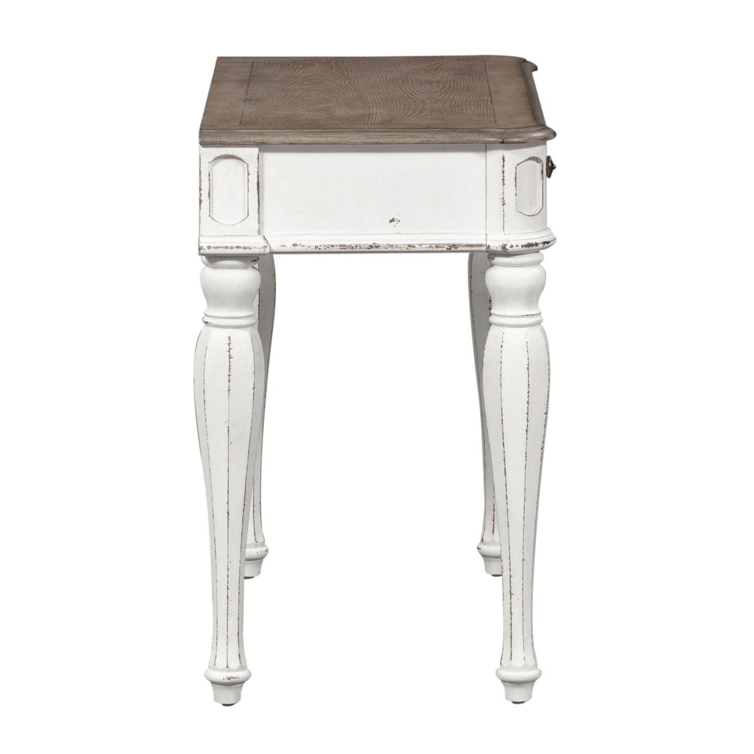 Magnolia Manor Accent Vanity Desk in Antique White - Luxury Home Furniture (MI)