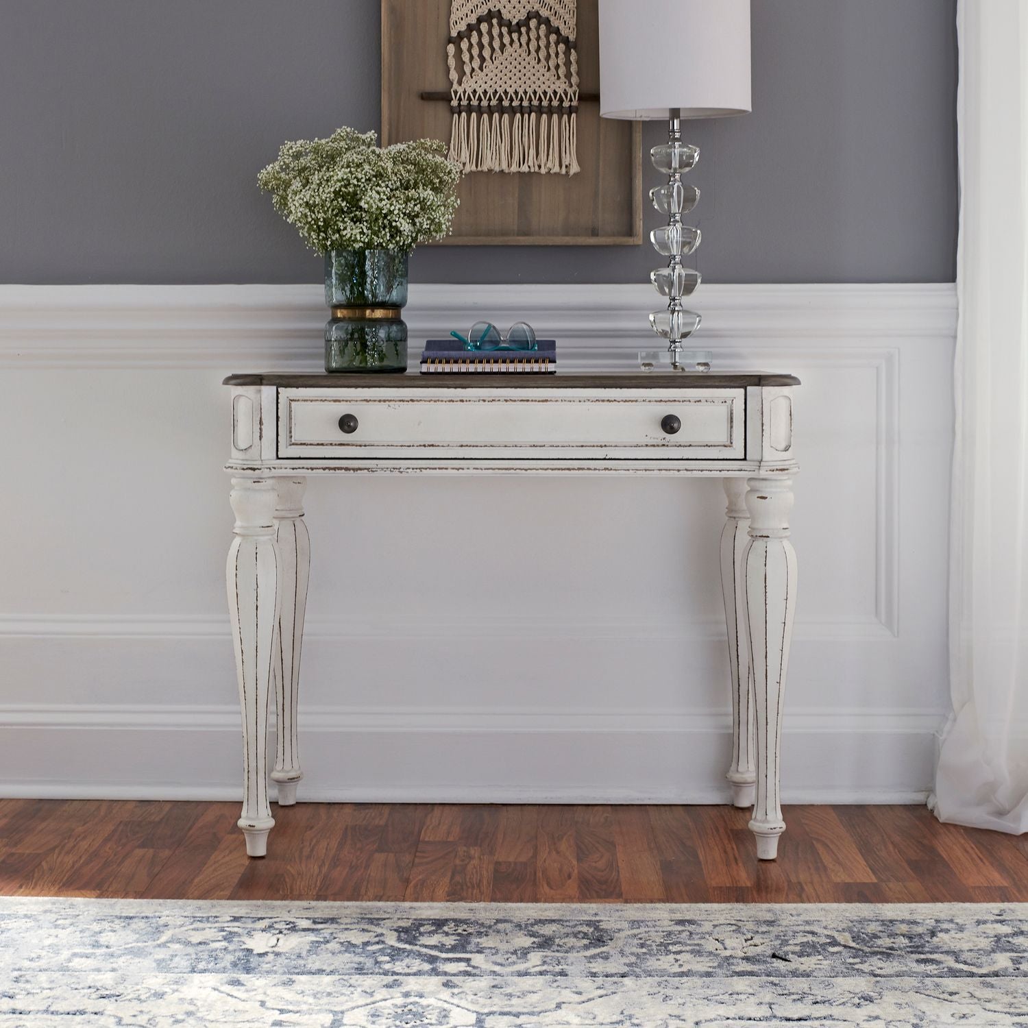 Liberty Magnolia Manor Accent Vanity Desk in Antique White image