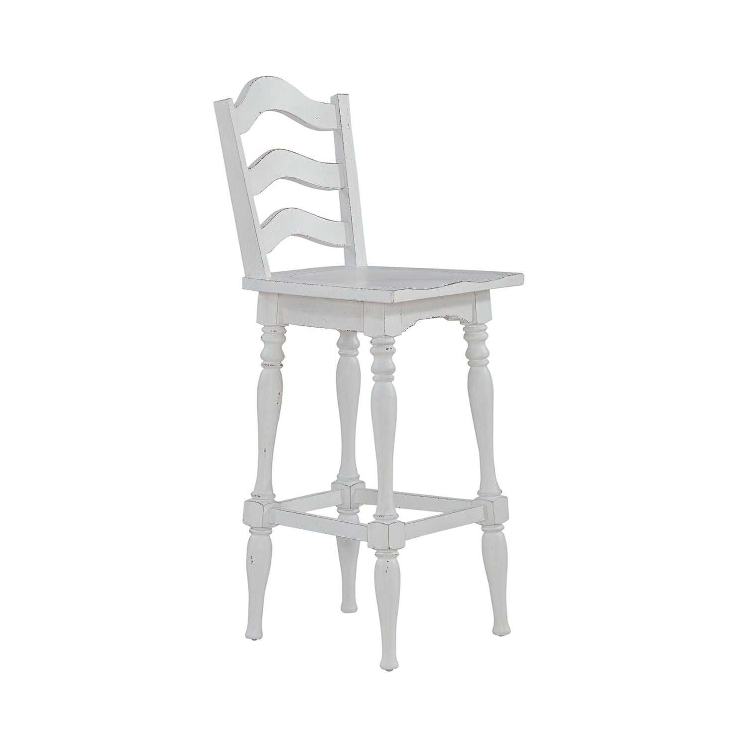 Magnolia Manor Ladderback Swivel Bar Stool image