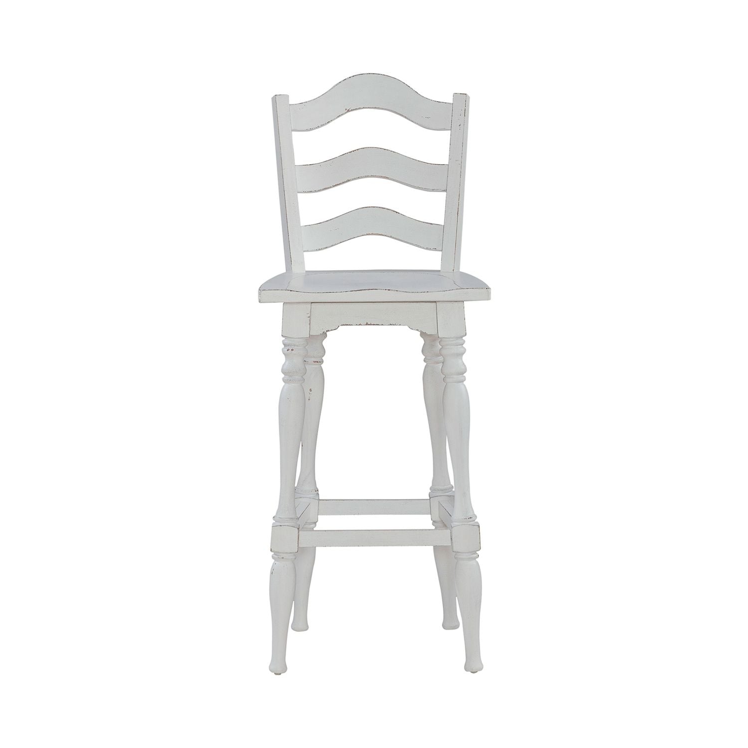 Magnolia Manor Ladderback Swivel Bar Stool image