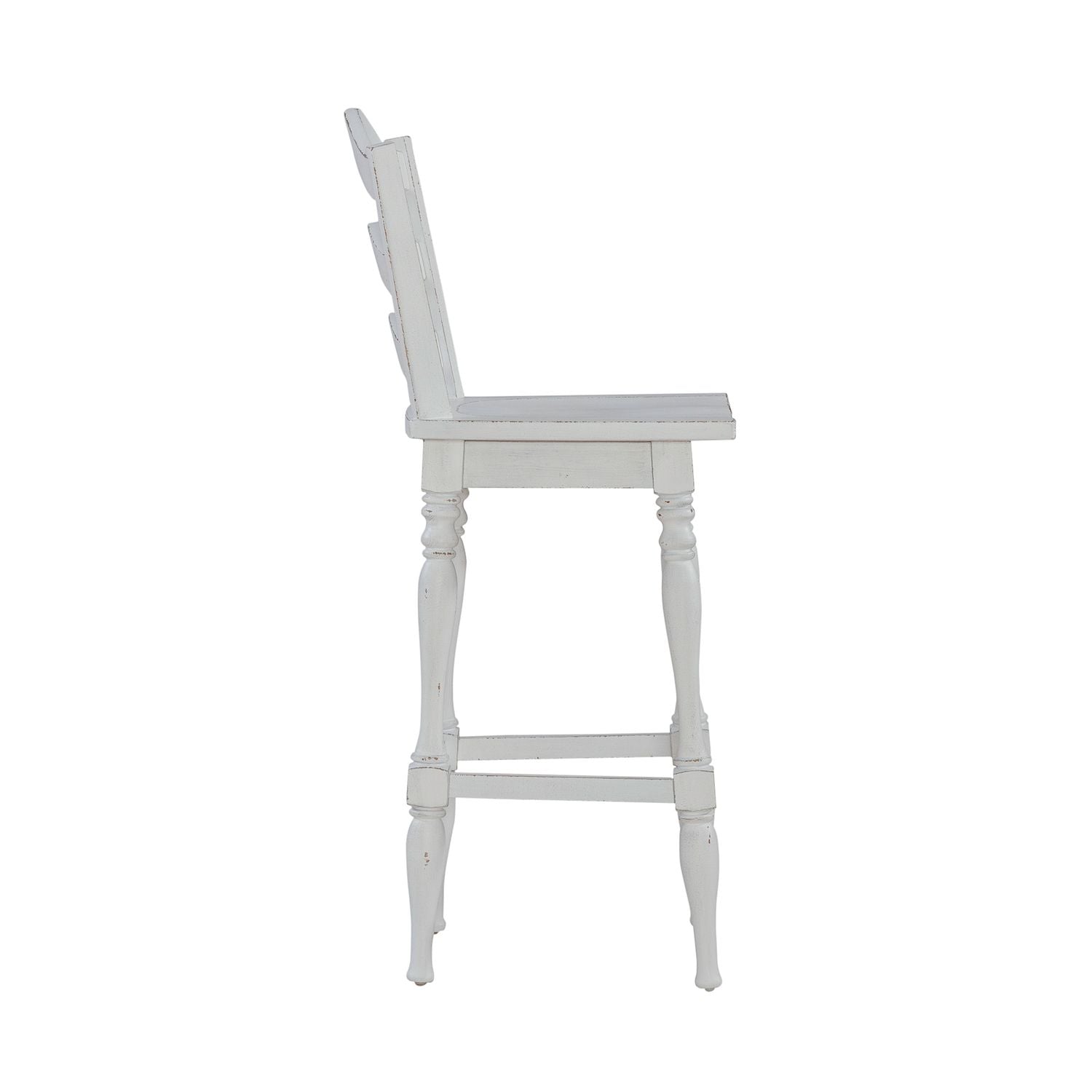 Magnolia Manor Ladderback Swivel Bar Stool image