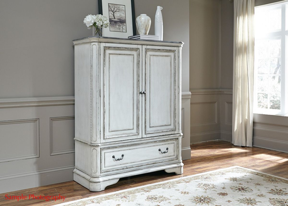 Liberty Magnolia Manor Door Chest in Antique White - Luxury Home Furniture (MI)