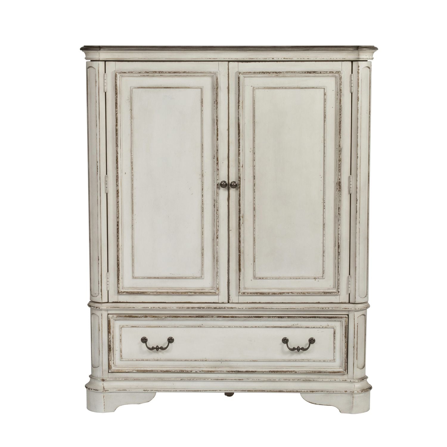 Magnolia Manor Door Chest in Antique White - Luxury Home Furniture (MI)
