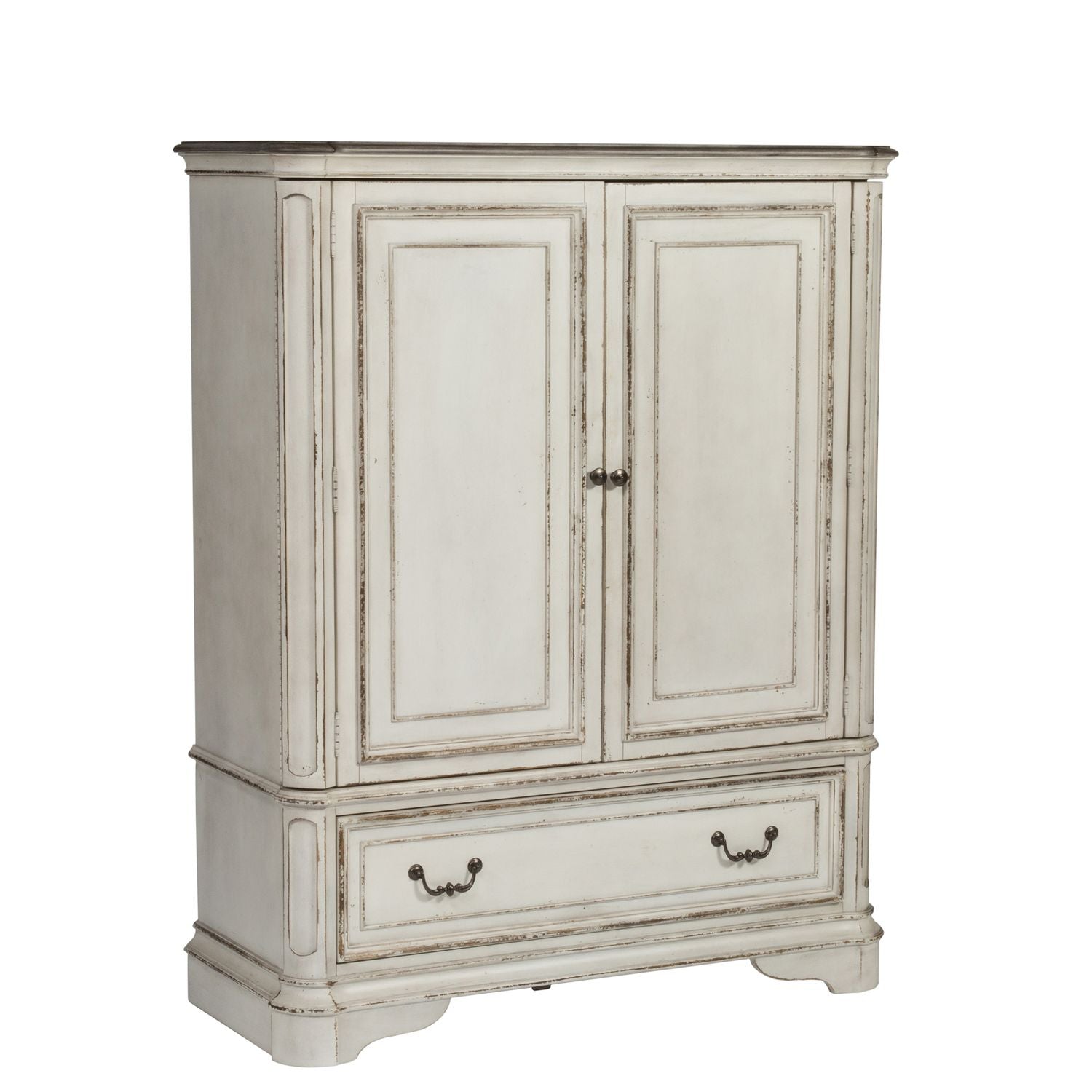 Magnolia Manor Door Chest in Antique White - Luxury Home Furniture (MI)