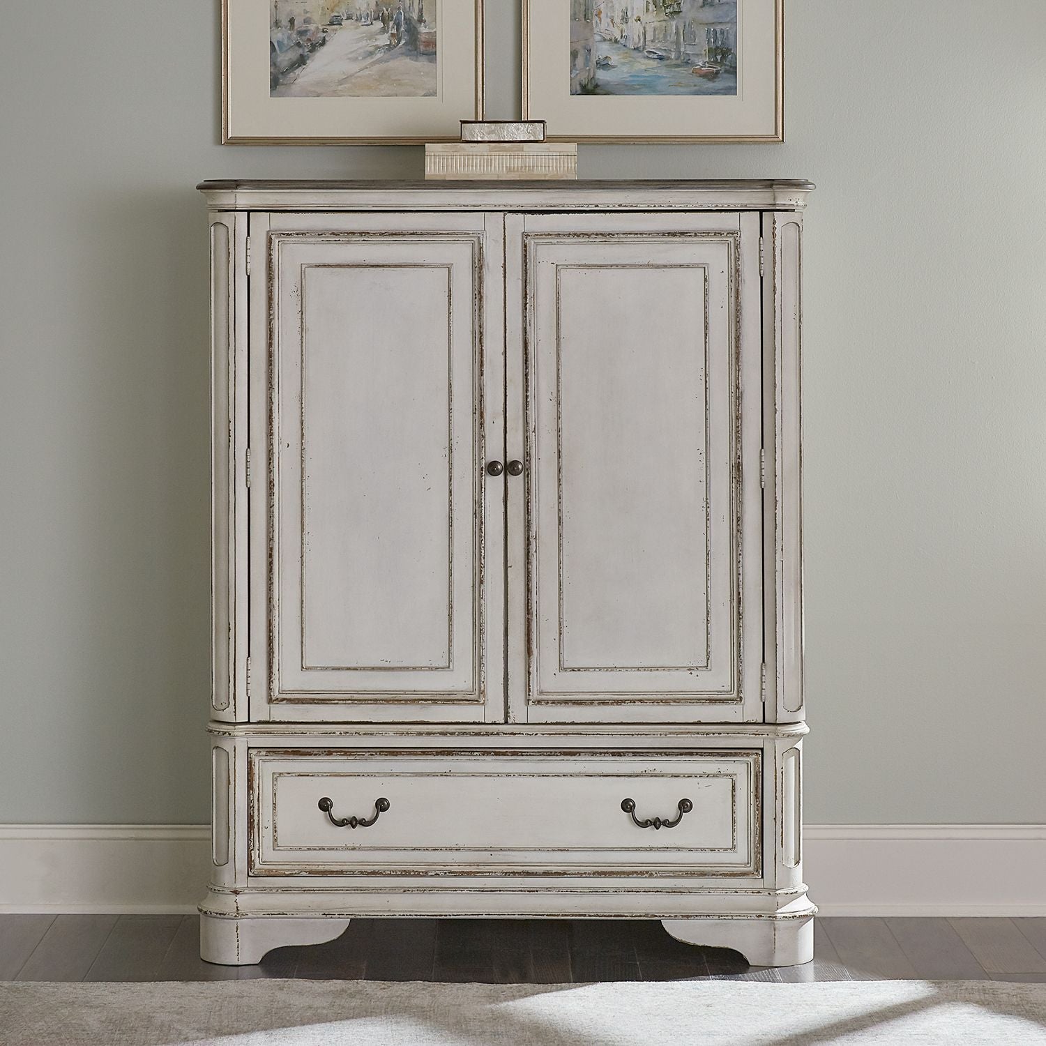 Liberty Magnolia Manor Door Chest in Antique White image