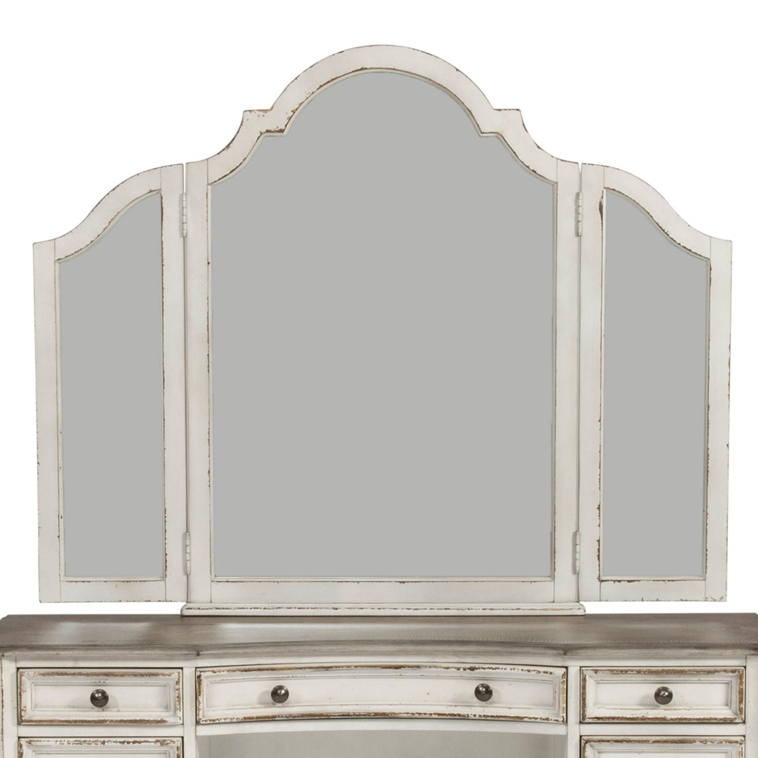 Magnolia Manor Vanity Mirror in Antique White - Luxury Home Furniture (MI)