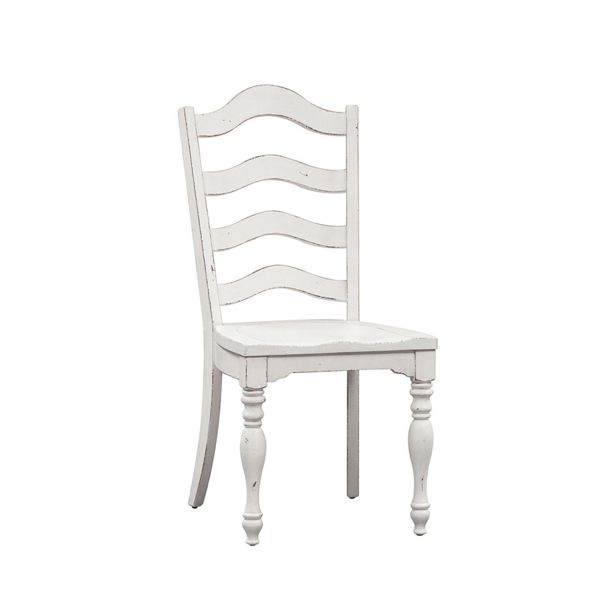 Liberty Furniture Magnolia Manor Ladder Back Side Chair in Antique White (Set of 2) - Luxury Home Furniture (MI)