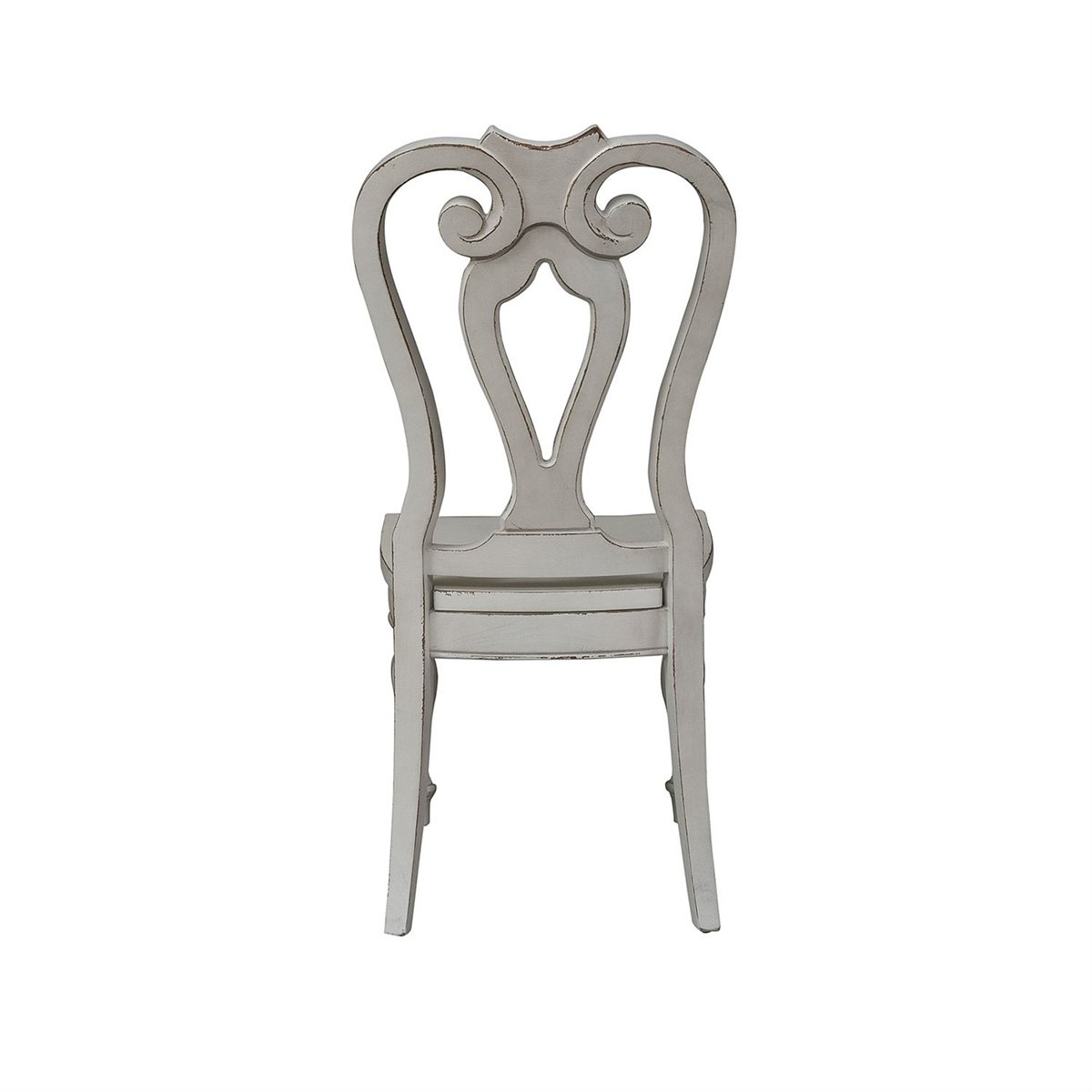 Liberty Furniture Magnolia Manor Splat Back Side Chair in Antique White (Set of 2) - Luxury Home Furniture (MI)