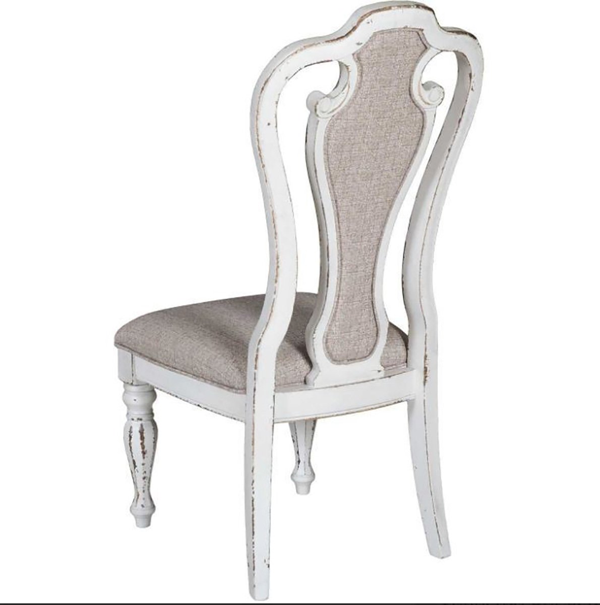 Liberty Furniture Magnolia Manor Upholstered Splat Back Side Chair in Antique White (Set of 2) - Luxury Home Furniture (MI)