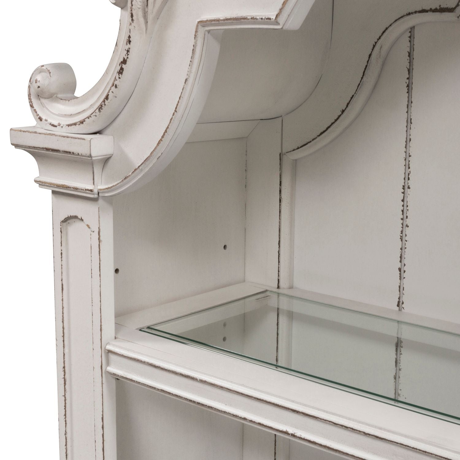 Magnolia Manor Hutch in Antique White - Luxury Home Furniture (MI)