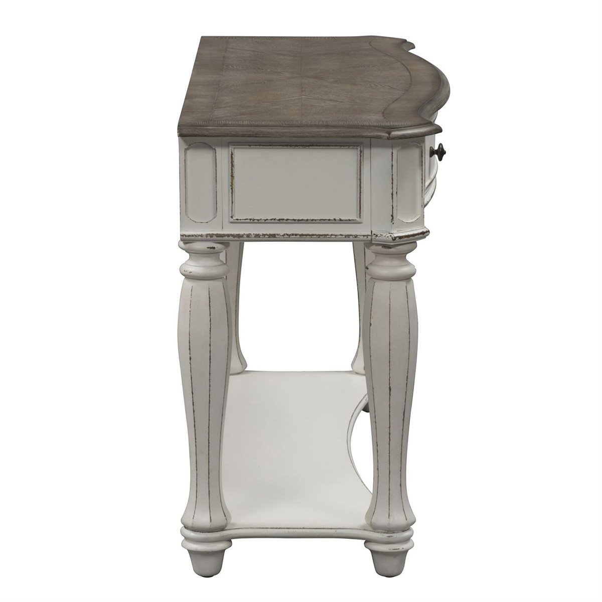 Liberty Magnolia Manor Sofa Table in Antique White - Luxury Home Furniture (MI)