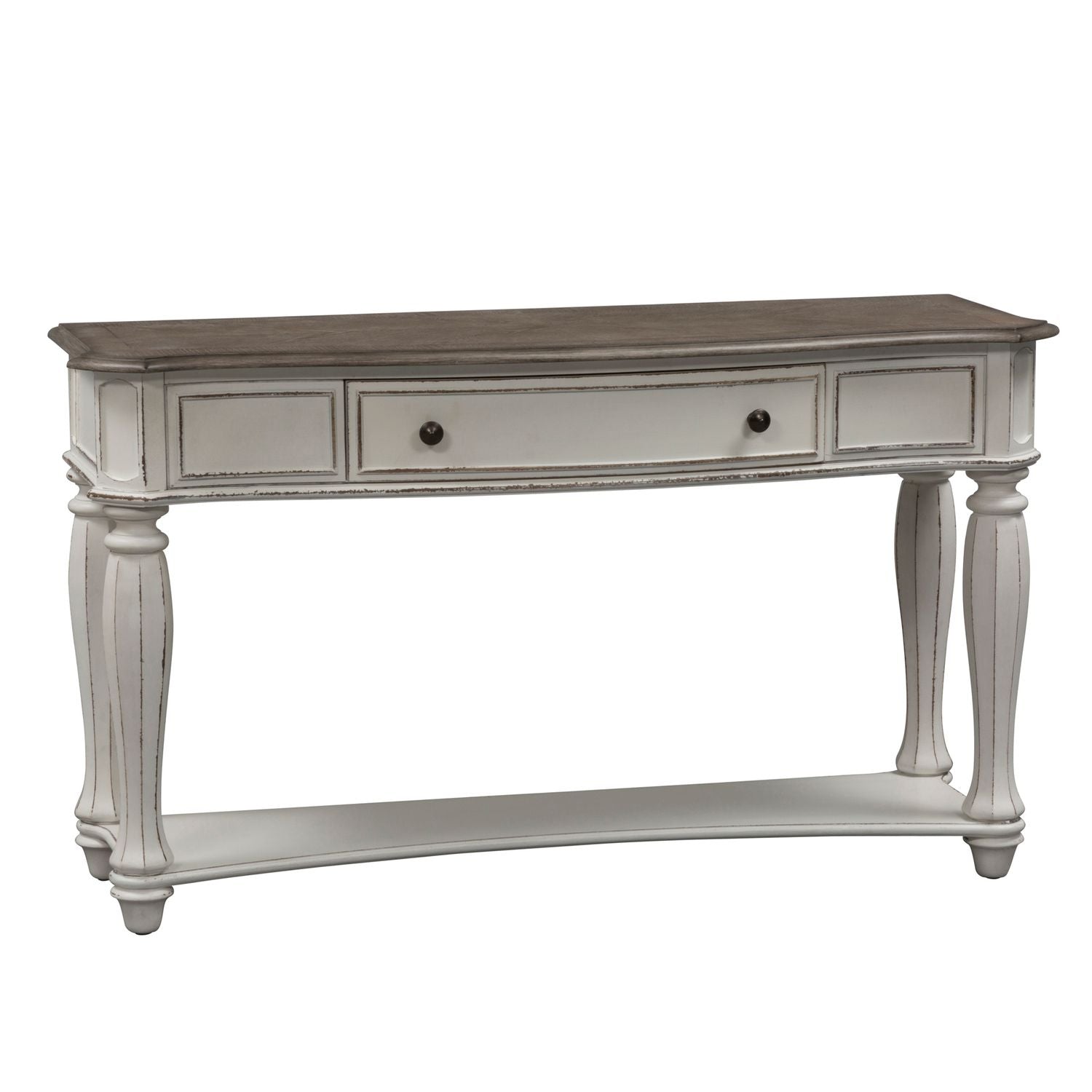 Magnolia Manor Sofa Table in Antique White - Luxury Home Furniture (MI)