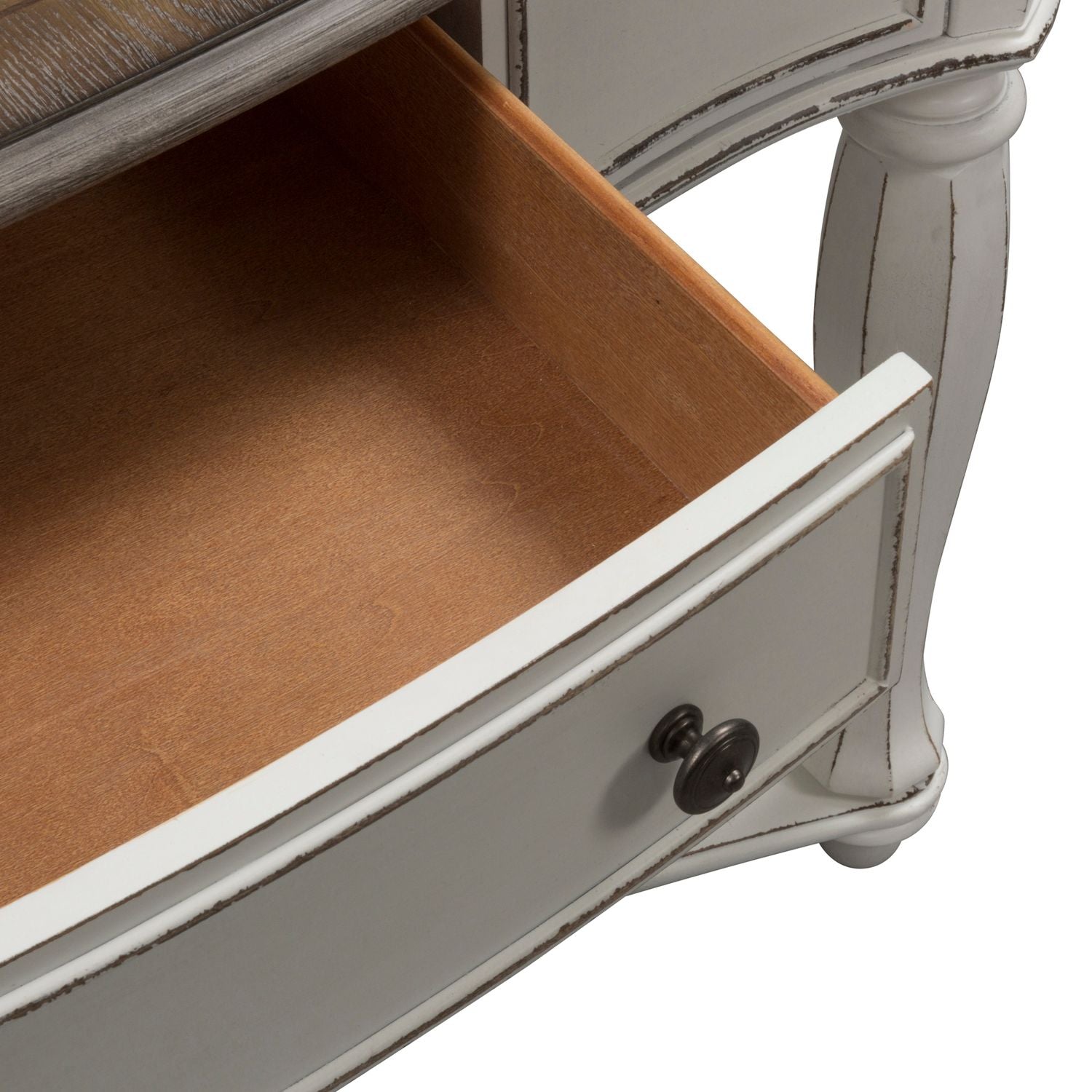 Magnolia Manor Sofa Table in Antique White - Luxury Home Furniture (MI)