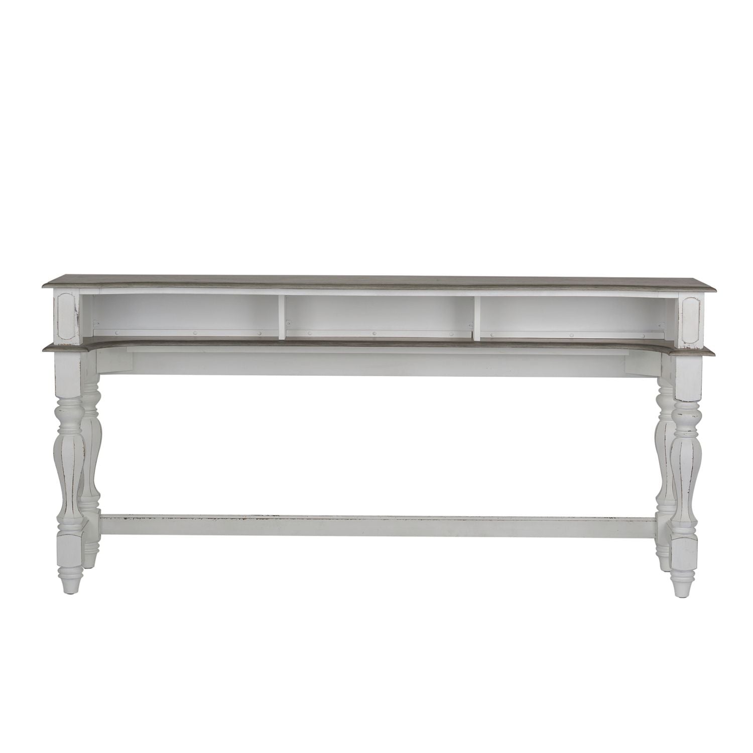 Magnolia Manor Console Bar Table in Antique White image