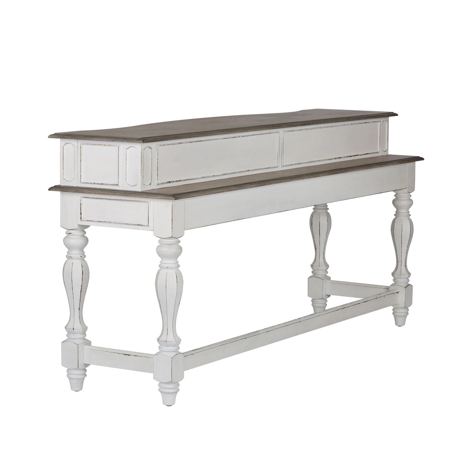 Magnolia Manor Console Bar Table in Antique White - Luxury Home Furniture (MI)