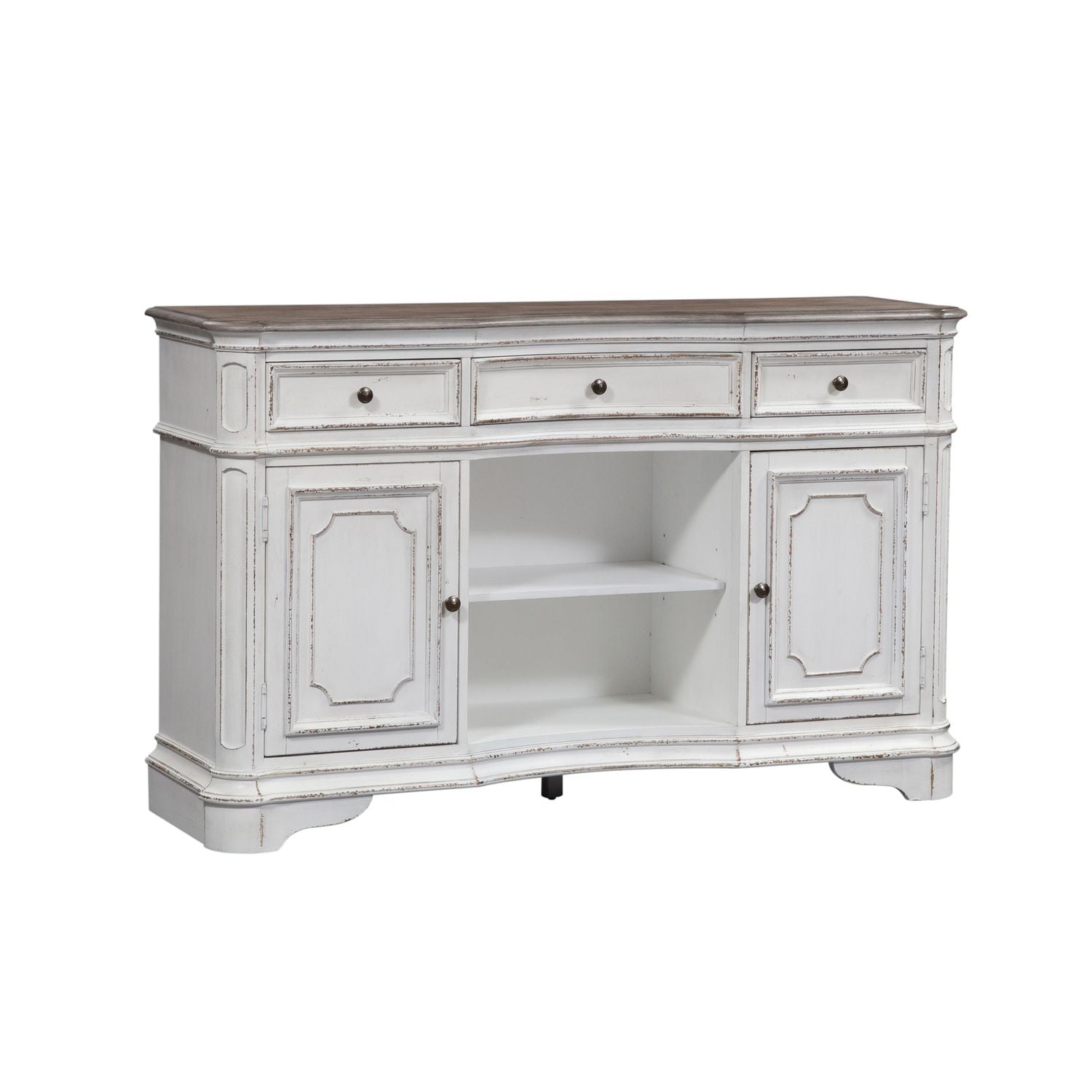 Magnolia Manor Server in Antique White - Luxury Home Furniture (MI)